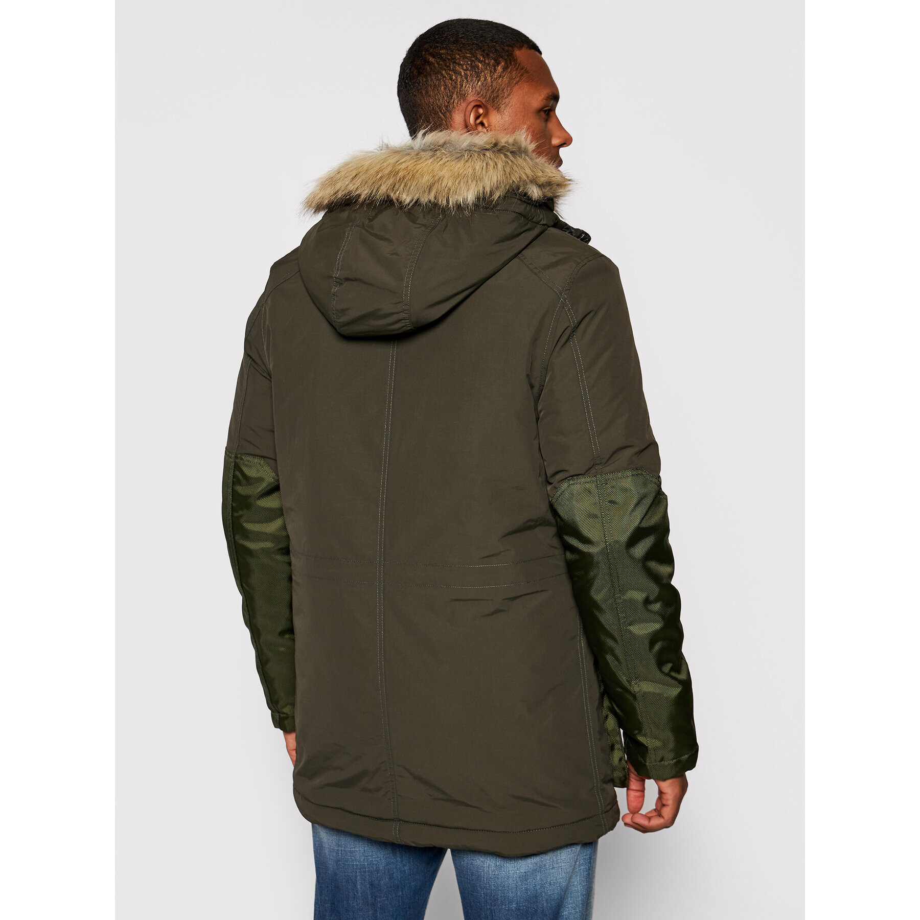 G-Star Raw Hanorac Vodan Faux Fur D17614-A281-995 Verde Regular Fit - Pled.ro