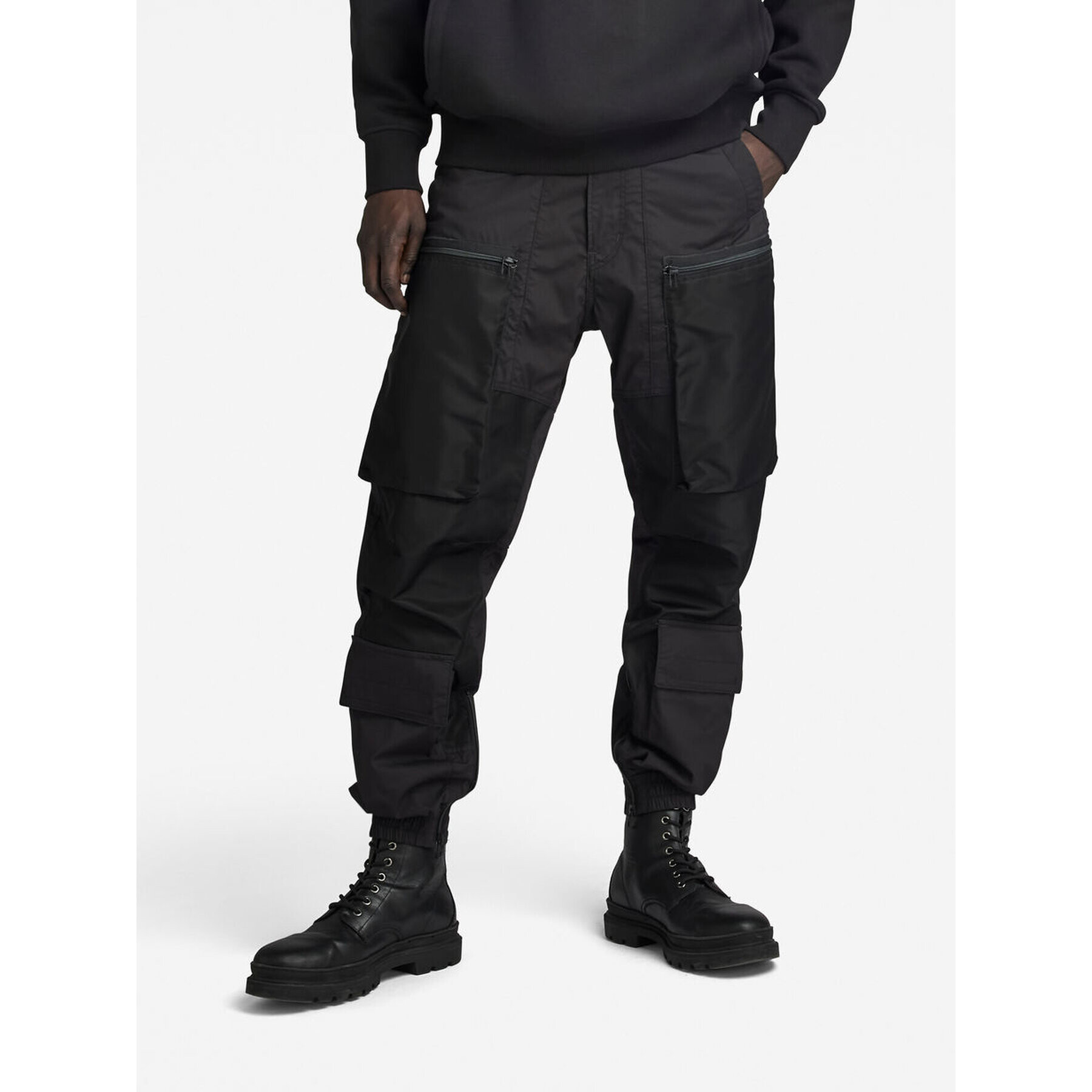 G-Star Raw Joggers 3D PM D23672-D308-6484 Negru Relaxed Fit - Pled.ro