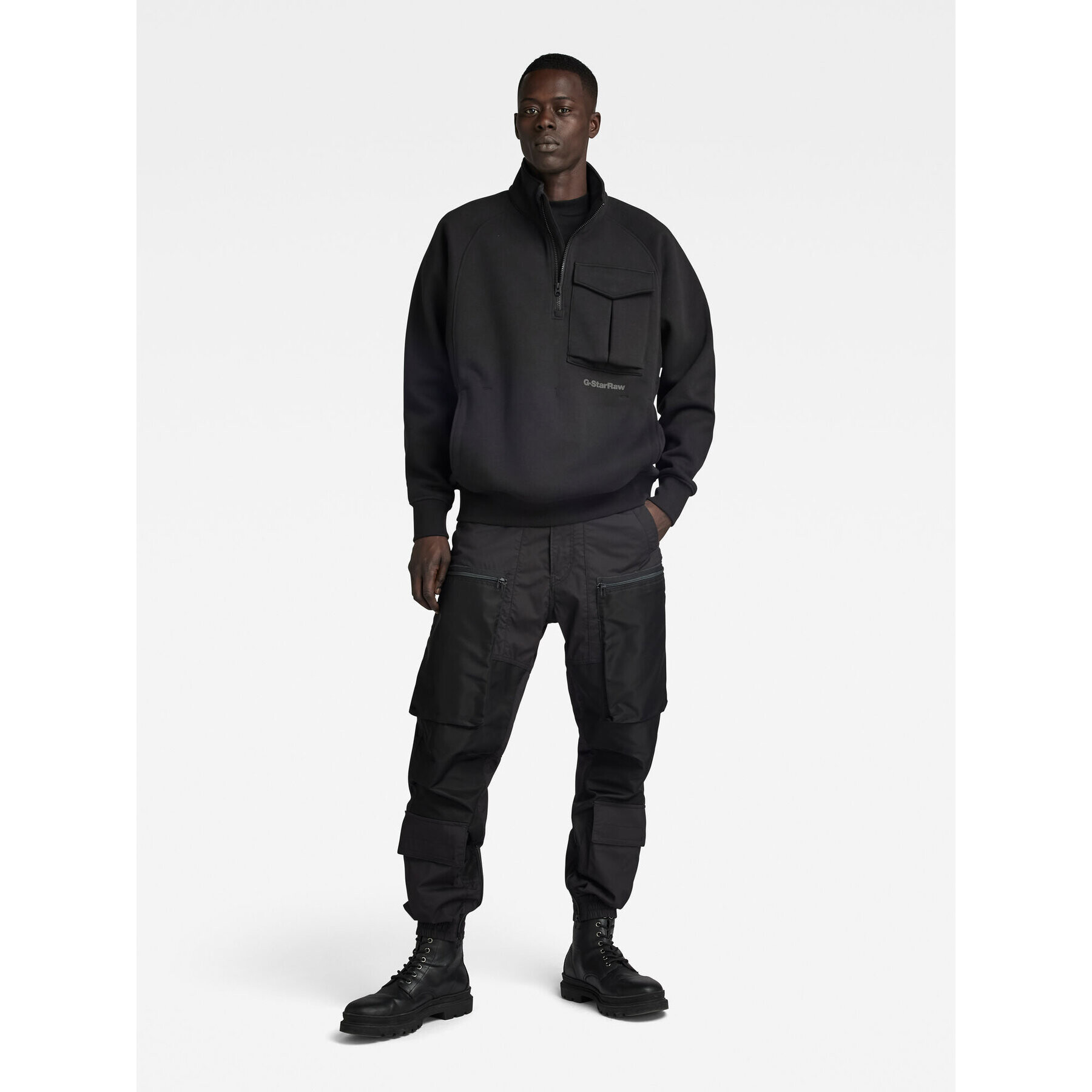 G-Star Raw Joggers 3D PM D23672-D308-6484 Negru Relaxed Fit - Pled.ro