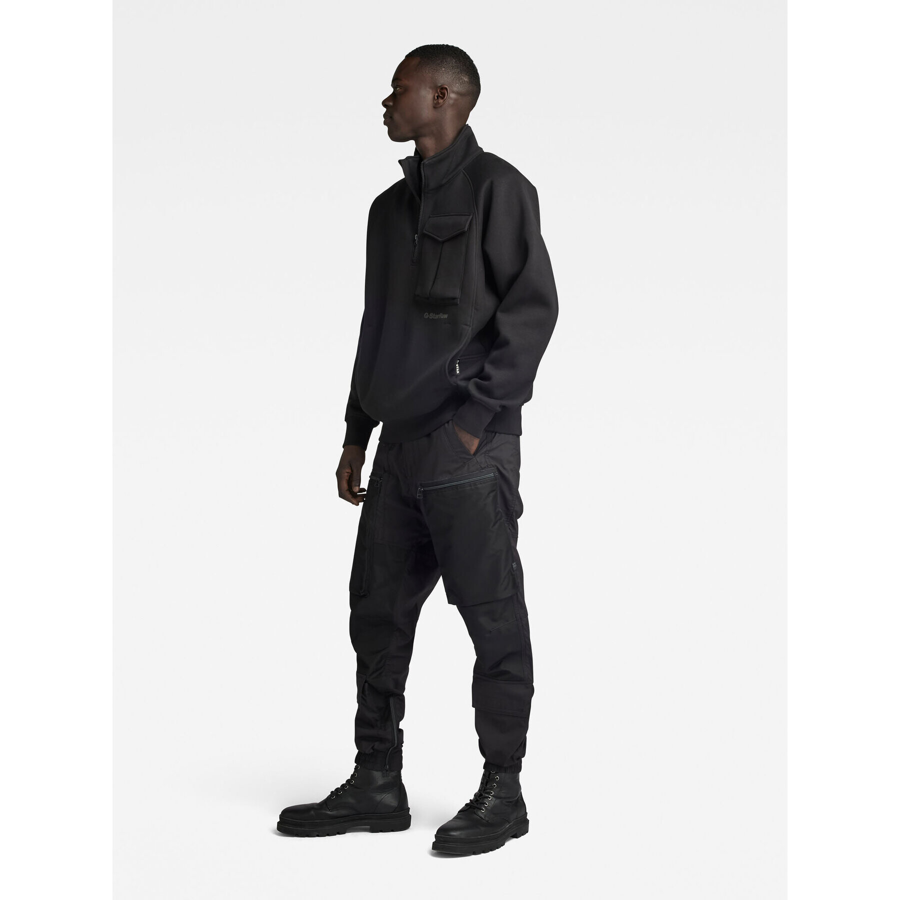 G-Star Raw Joggers 3D PM D23672-D308-6484 Negru Relaxed Fit - Pled.ro