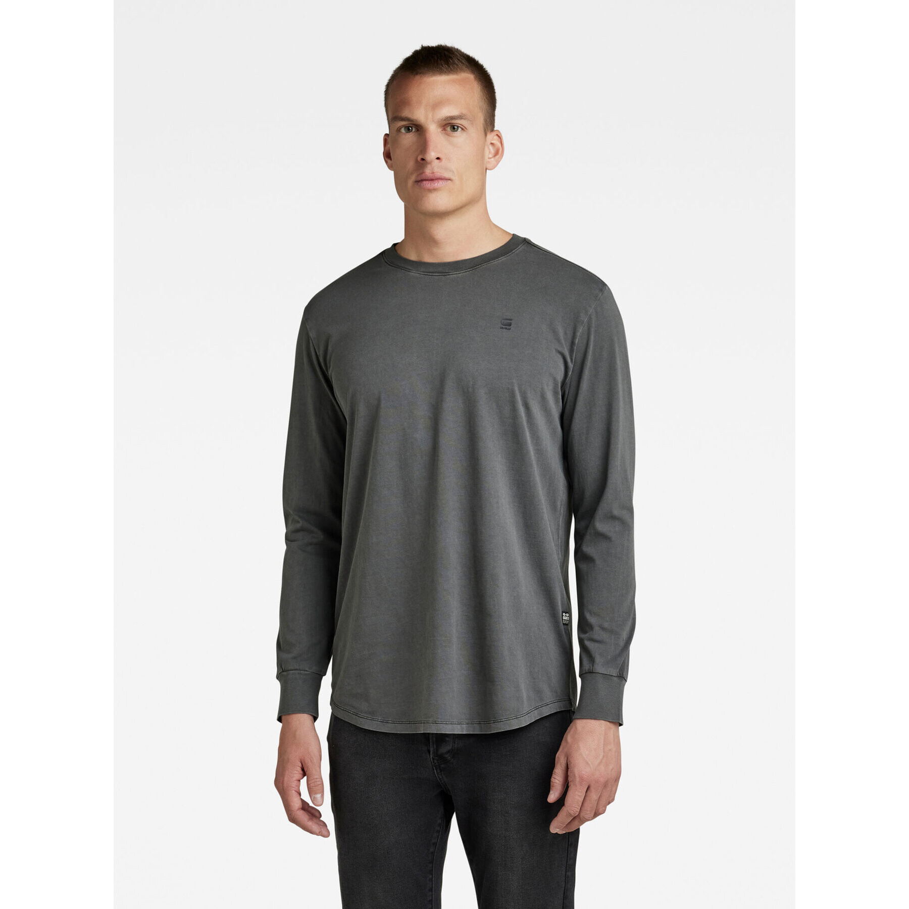 G-Star Raw Longsleeve D16397-2653-B564 Gri Regular Fit - Pled.ro