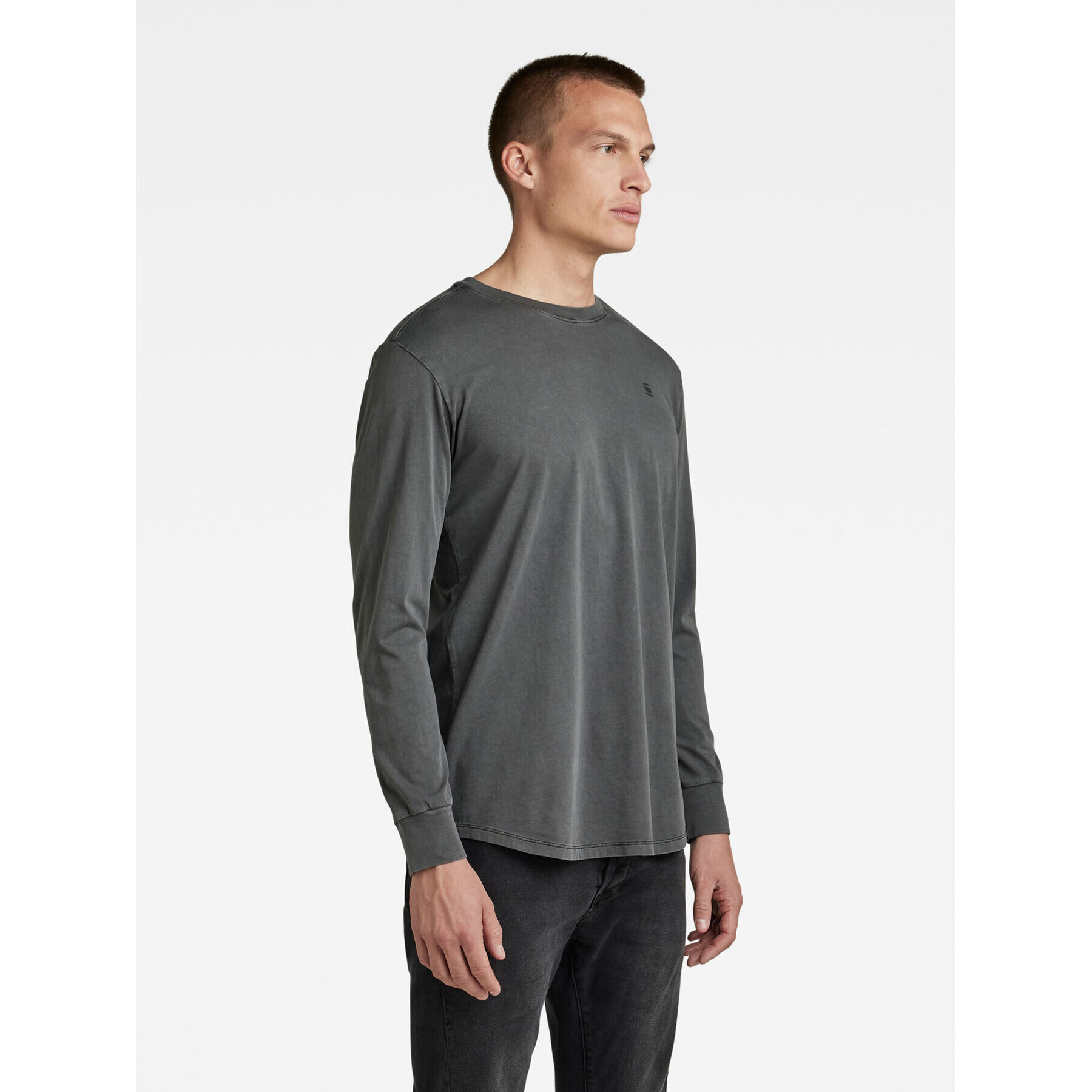 G-Star Raw Longsleeve D16397-2653-B564 Gri Regular Fit - Pled.ro