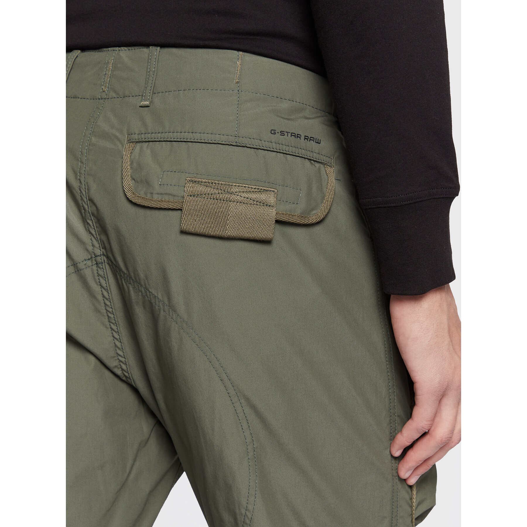 G-Star Raw Pantaloni din material 3D Cargo D19756-A790-8165 Verde Regular Fit - Pled.ro