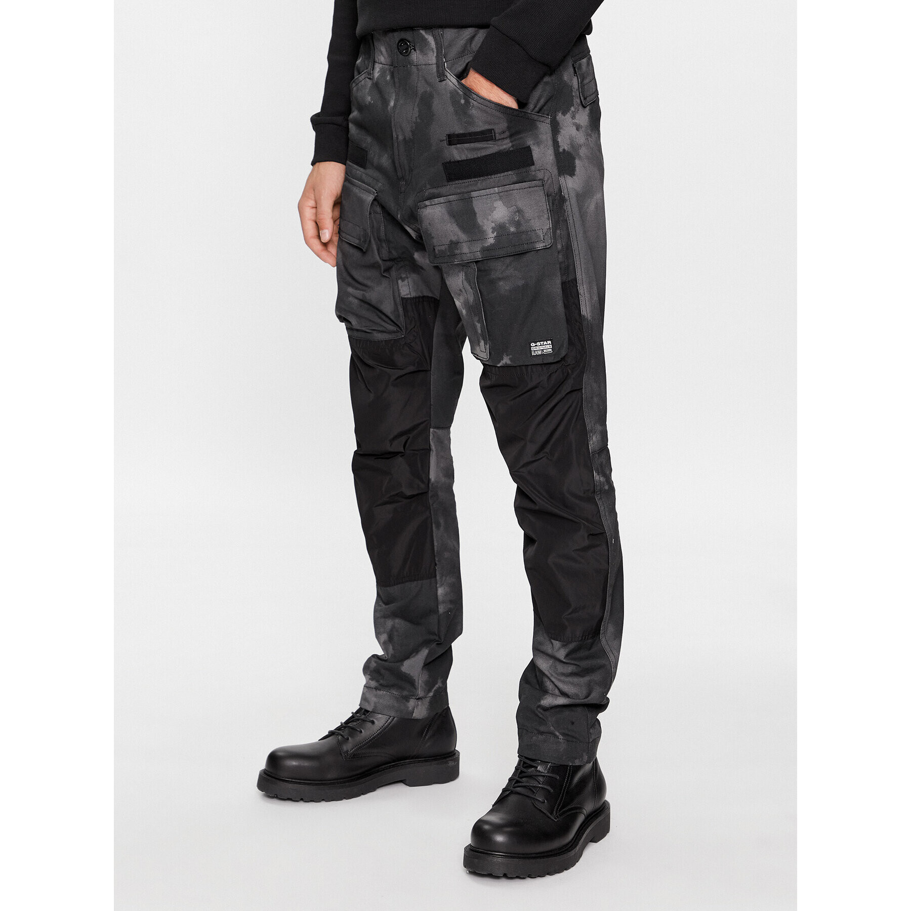 G-Star Raw Pantaloni din material 3D D23636-D386-G144 Gri Tapered Fit - Pled.ro