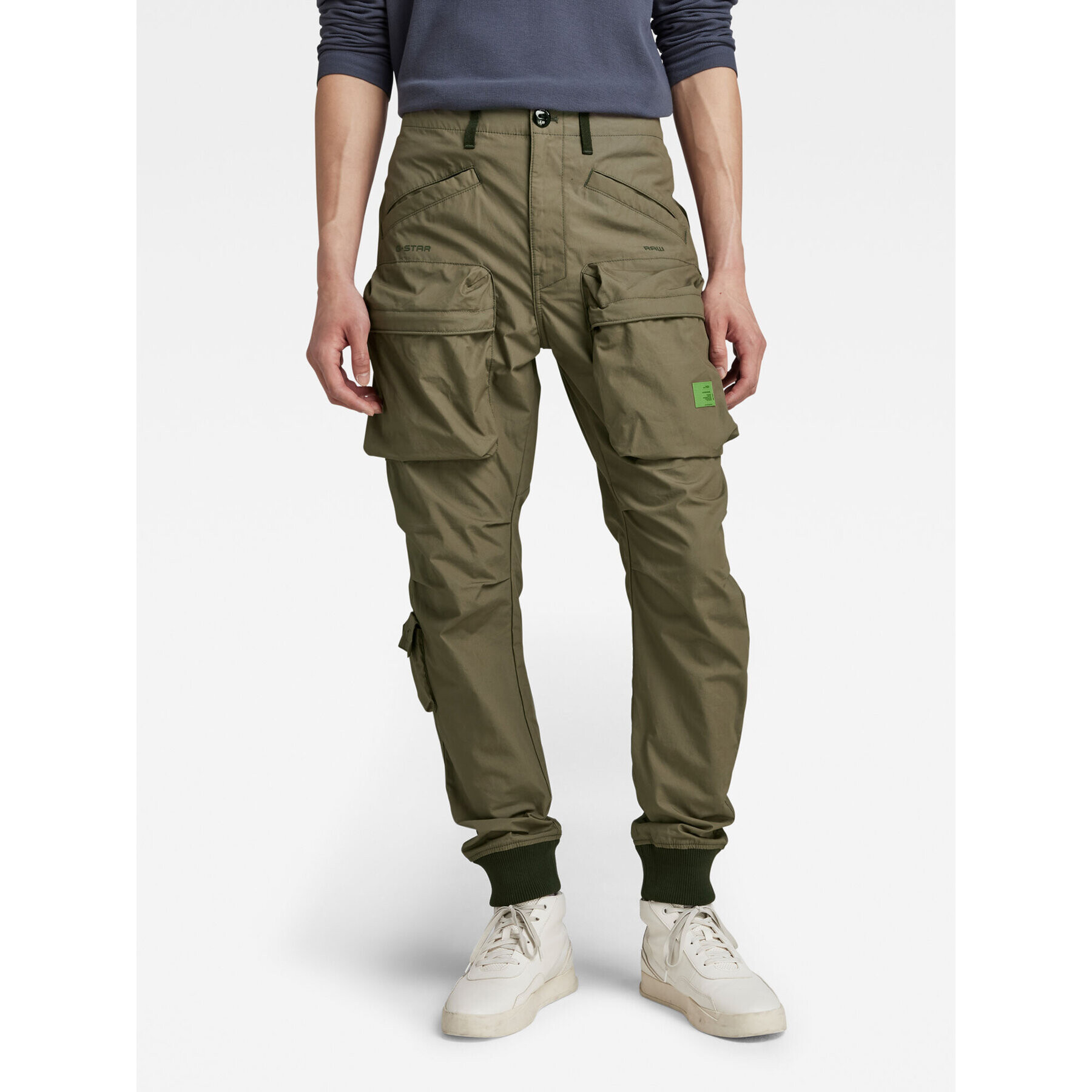 G-Star Raw Pantaloni din material D19706-A790-273 Verde Tapered Fit - Pled.ro