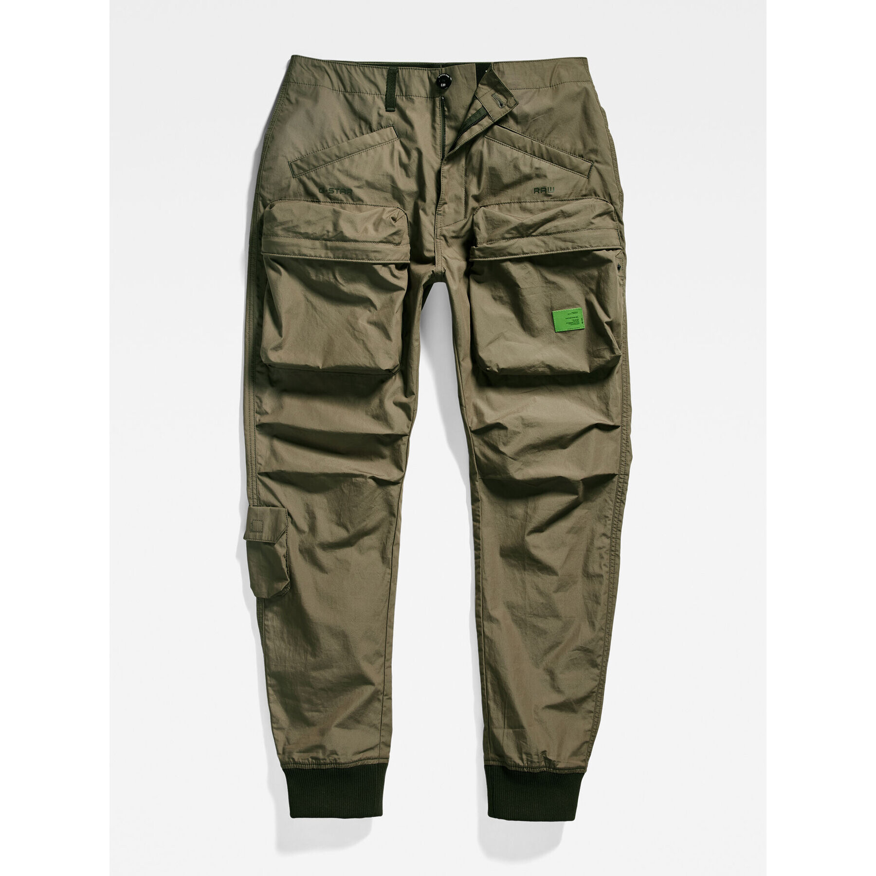 G-Star Raw Pantaloni din material D19706-A790-273 Verde Tapered Fit - Pled.ro