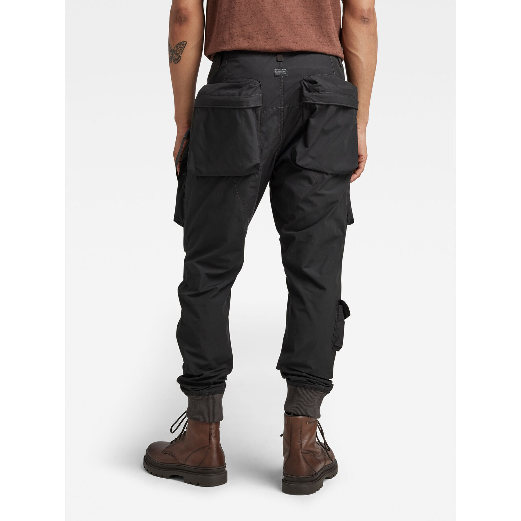 G-Star Raw Pantaloni din material D19706-A790-6484 Negru Tapered Fit - Pled.ro