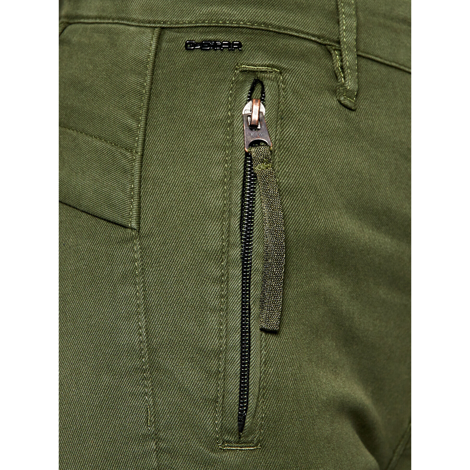 G-Star Raw Pantaloni din material High G-Shape D18051-C106-C026 Verde Skinny Fit - Pled.ro