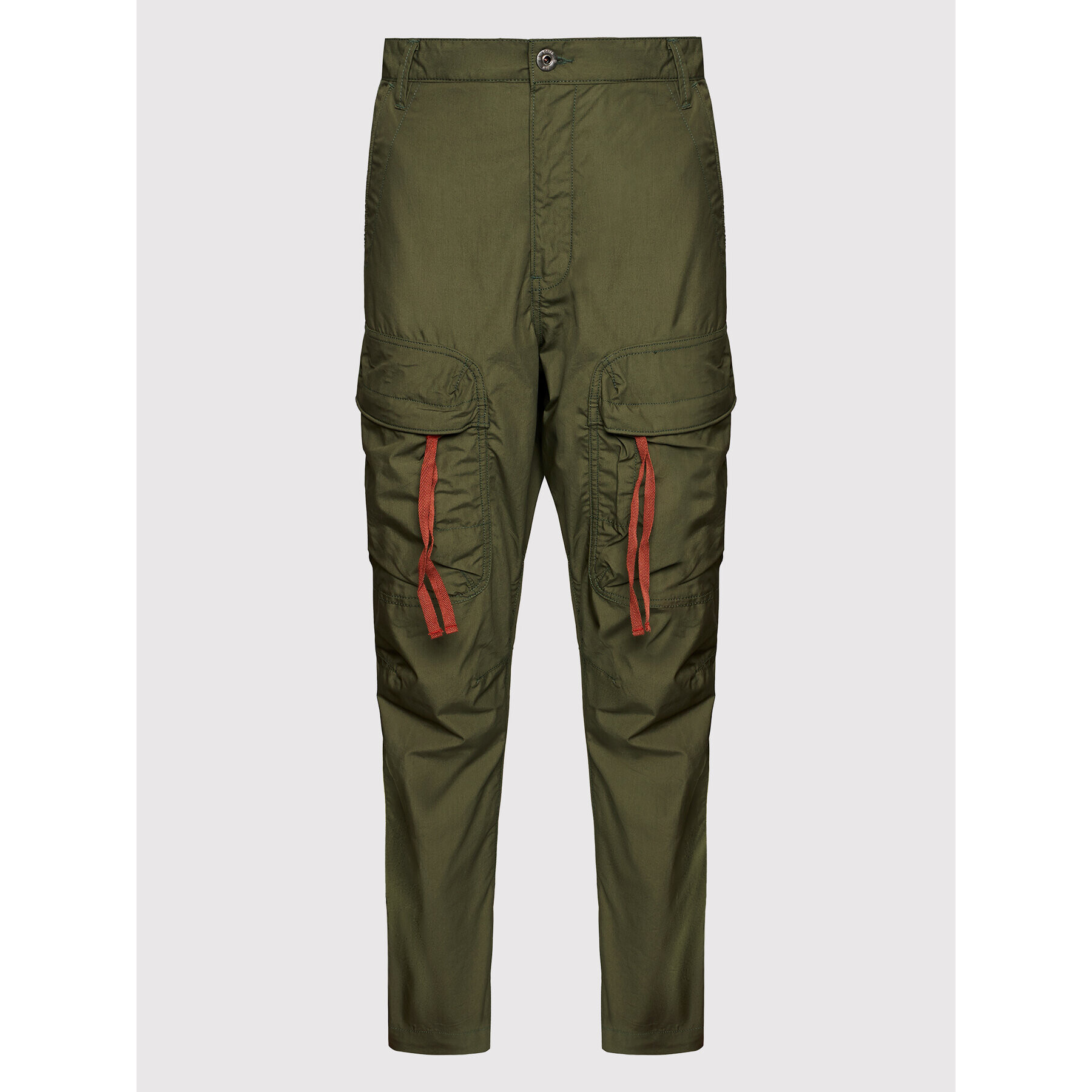 G-Star Raw Pantaloni din material Pabe Poplin Verde Regular Fit - Pled.ro