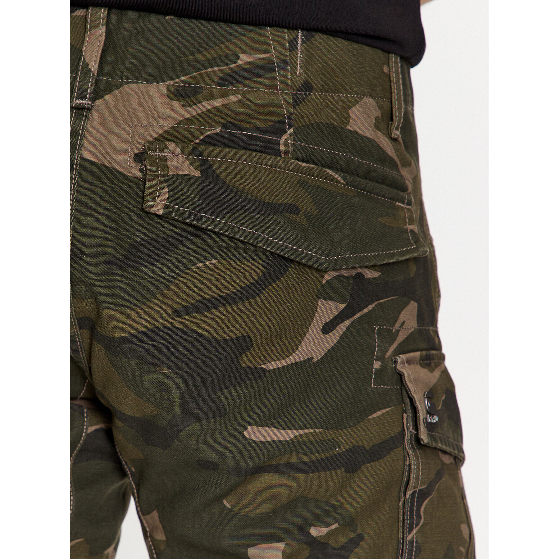 G-Star Raw Pantaloni din material Rovic 3D D02190-D223-D435 Verde Tapered Fit - Pled.ro