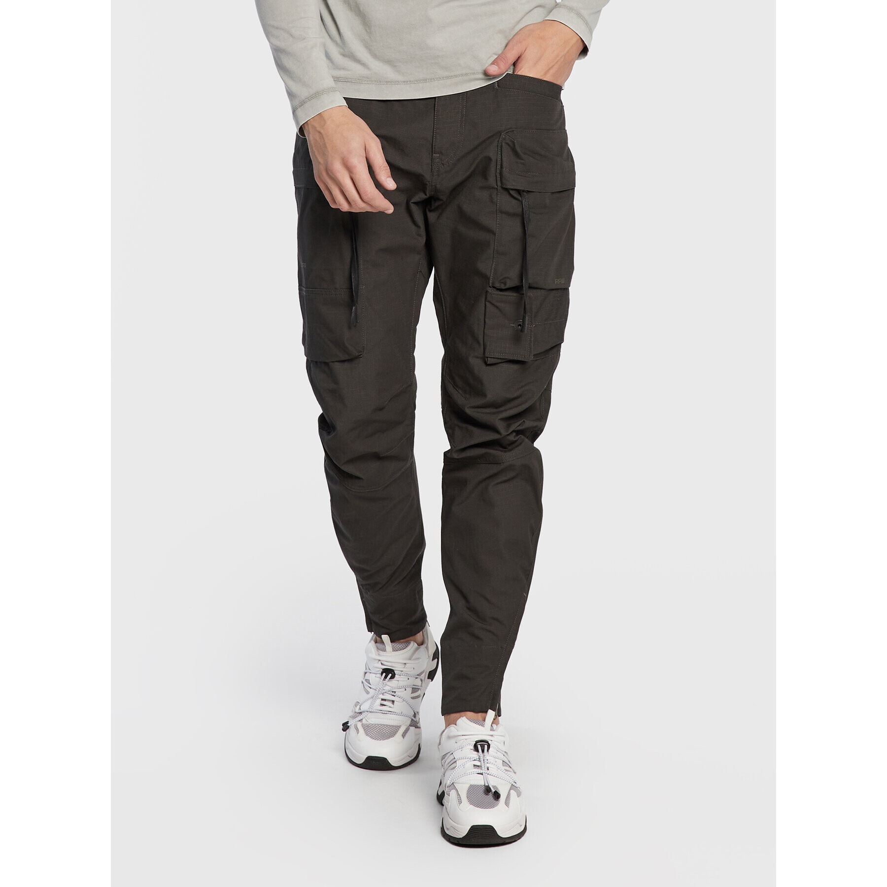 G-Star Raw Pantaloni din material Sobiru D22555-D213-5812 Gri Relaxed Fit - Pled.ro