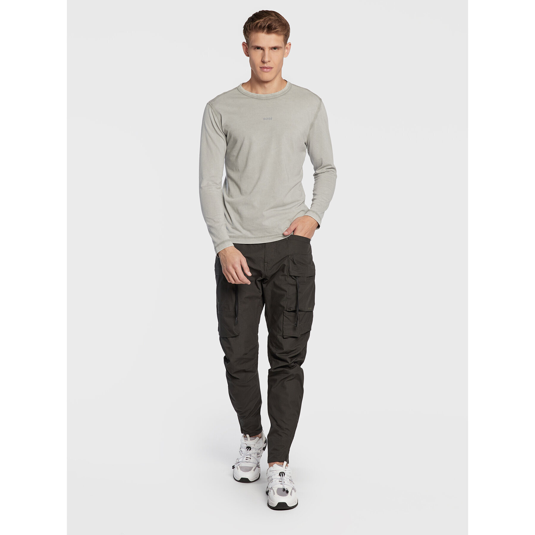 G-Star Raw Pantaloni din material Sobiru D22555-D213-5812 Gri Relaxed Fit - Pled.ro