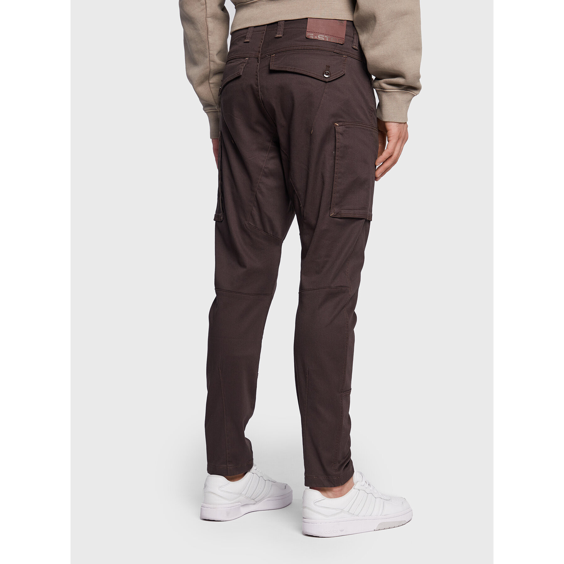 G-Star Raw Pantaloni din material Zip Pocket 3D D21975-C105-0028 Maro Skinny Fit - Pled.ro