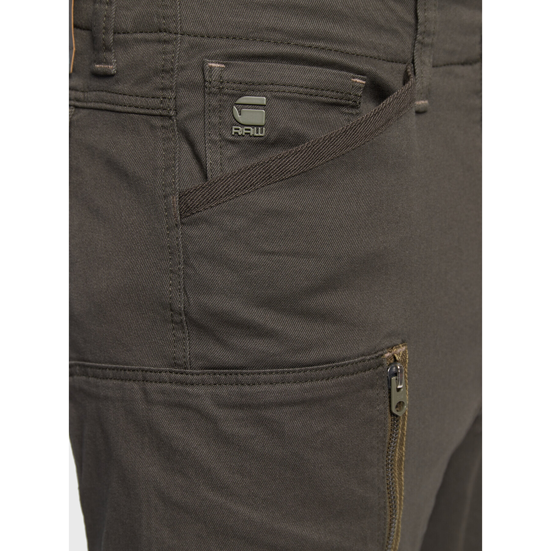 G-Star Raw Pantaloni din material Zip Pocket 3D D21975-C105-995 Gri Skinny Fit - Pled.ro