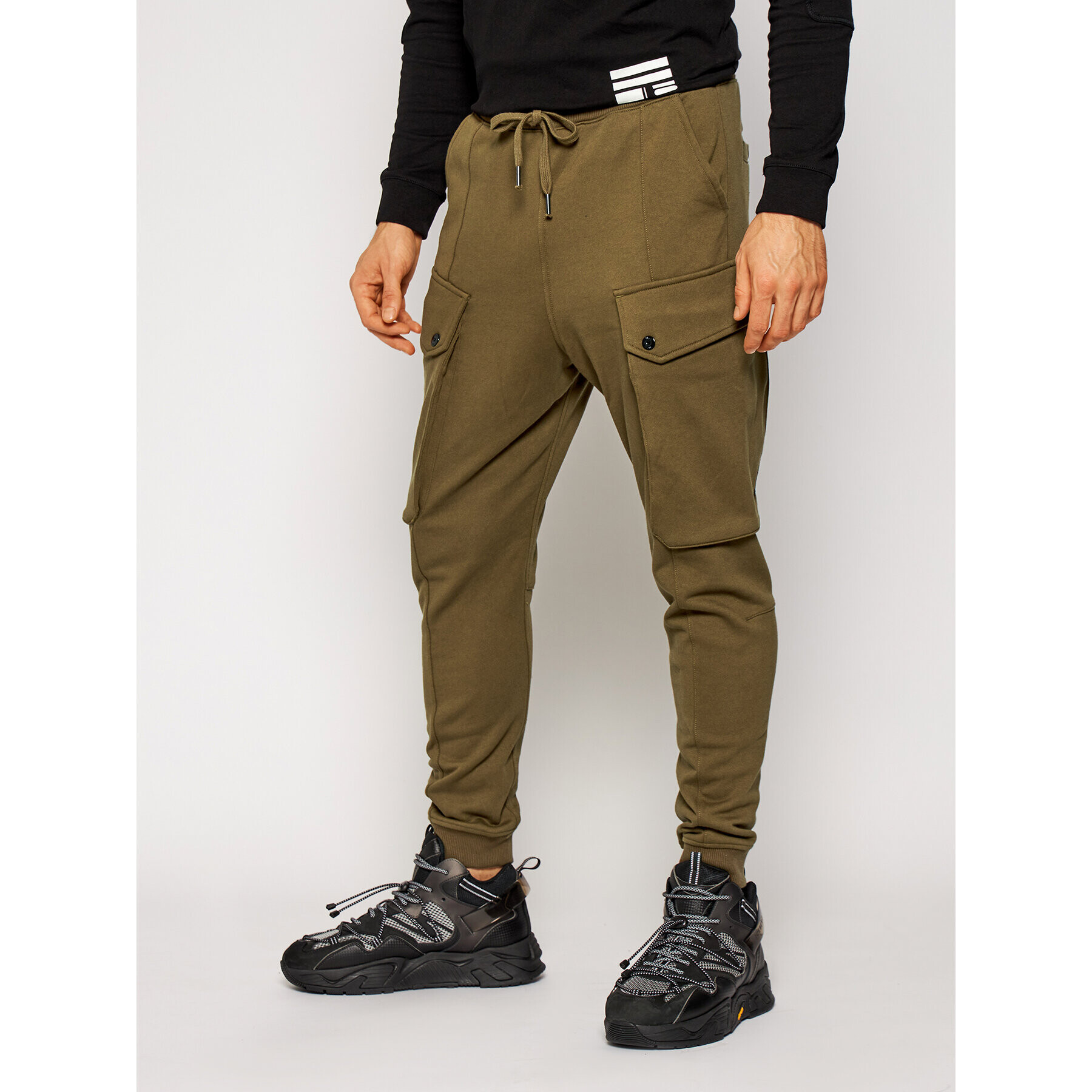 G-Star Raw Pantaloni trening Droner Cargo D18247-A613-1866 Verde Relaxed Fit - Pled.ro