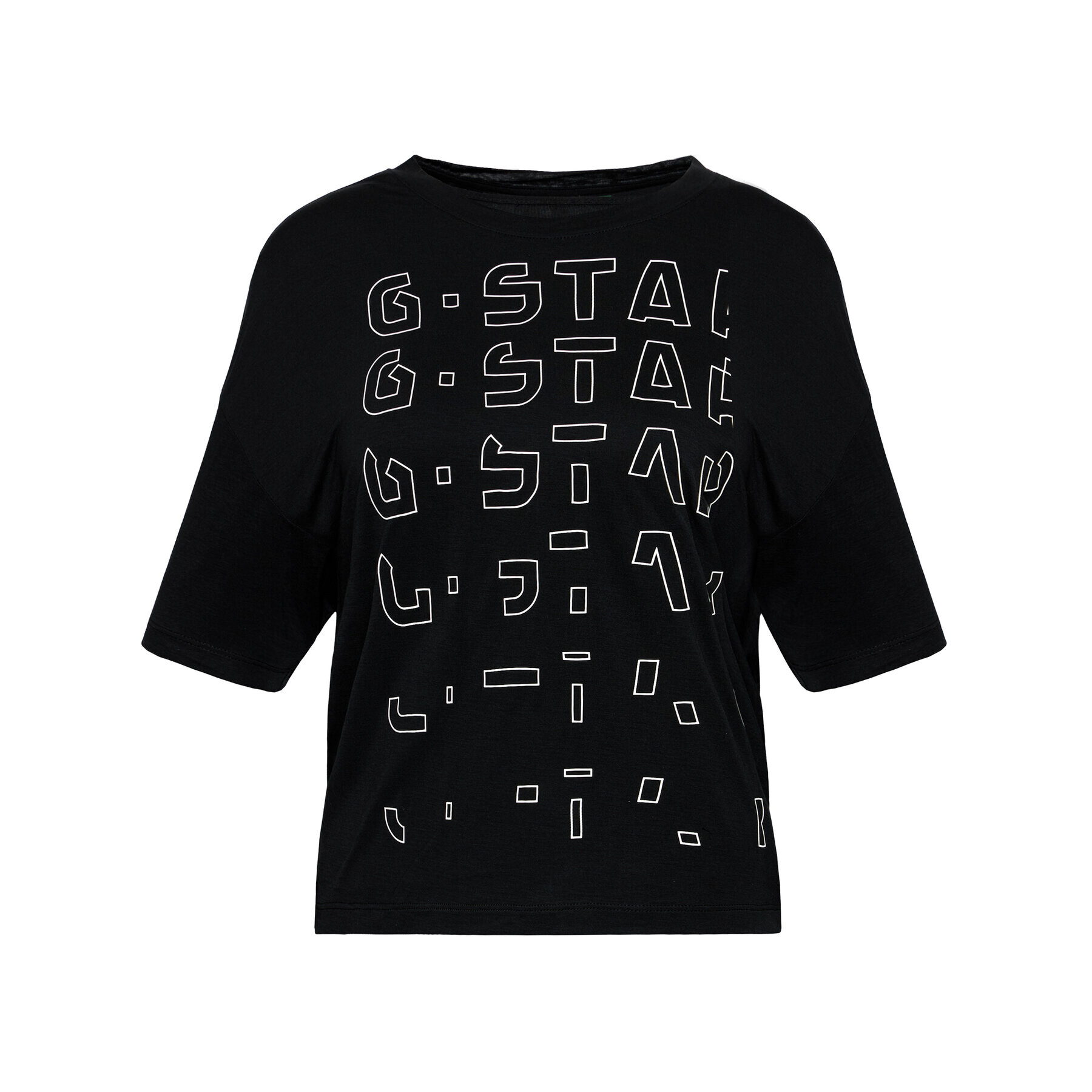 G-Star Raw Tricou Sheer Faded Graphic D19200-9908-6484 Negru Relaxed Fit - Pled.ro