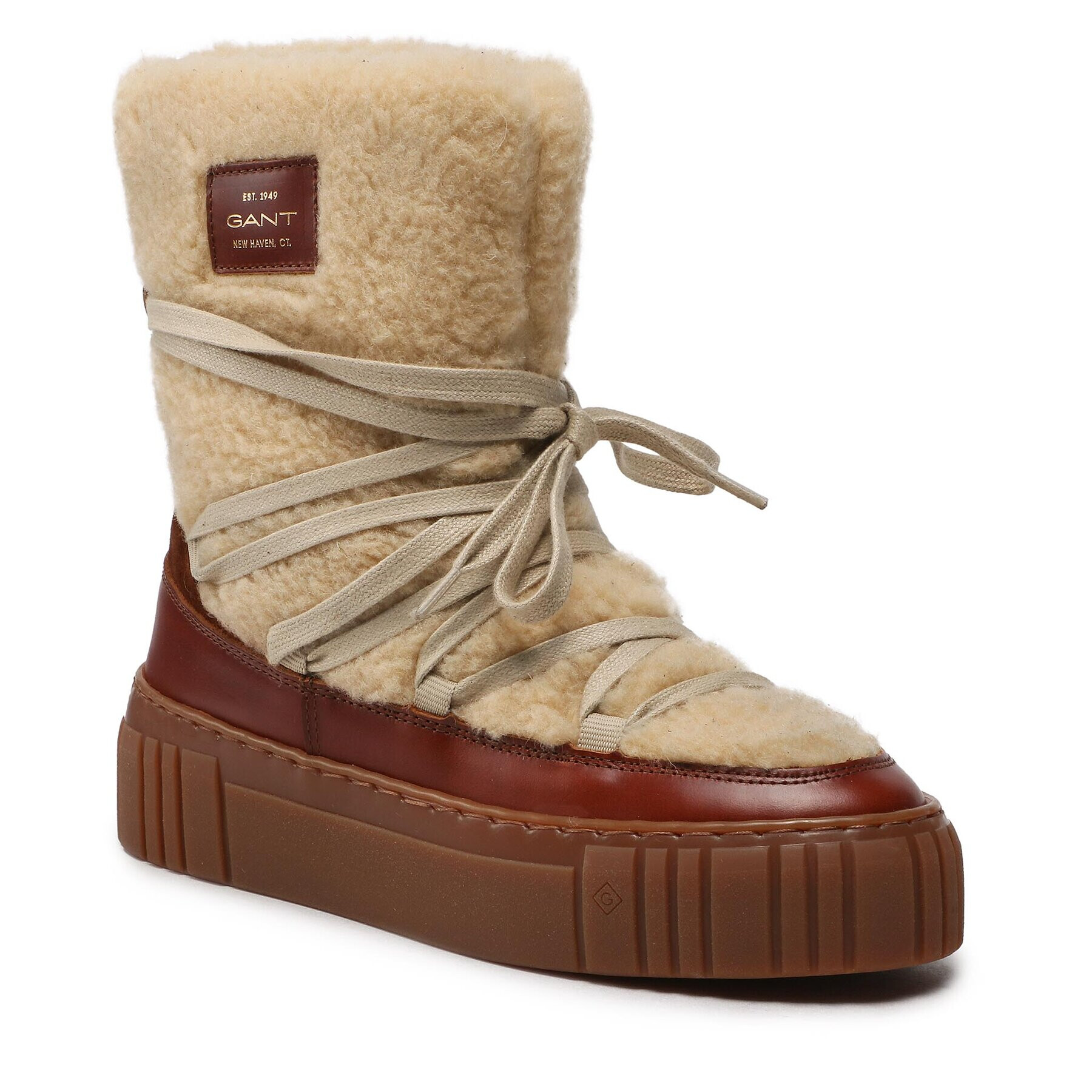 Gant Botine Snowmont 25541204 Bej - Pled.ro