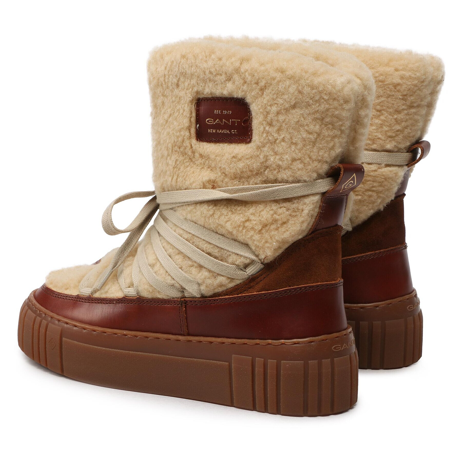 Gant Botine Snowmont 25541204 Bej - Pled.ro