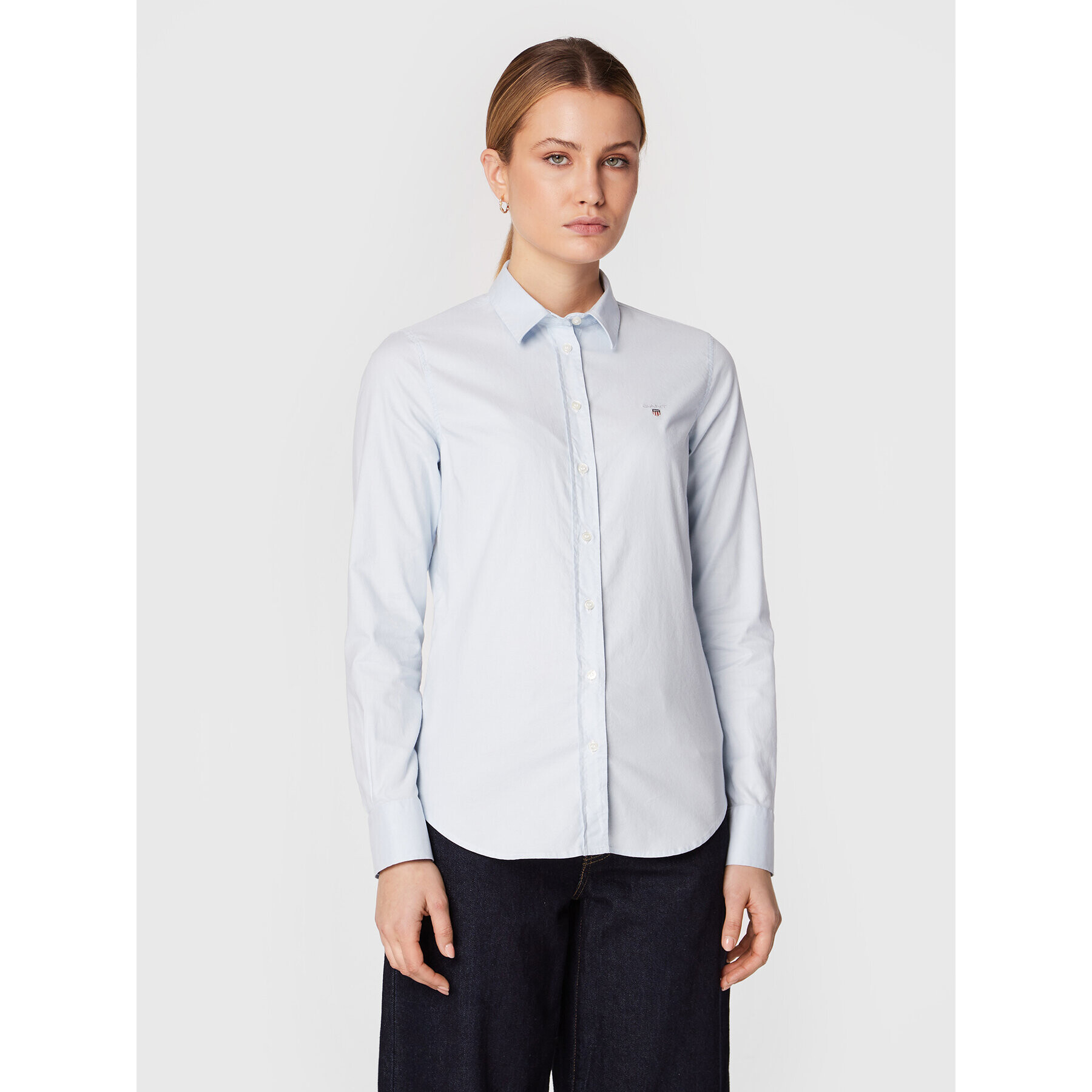 Gant Cămașă Oxford 432681 Albastru Slim Fit - Pled.ro