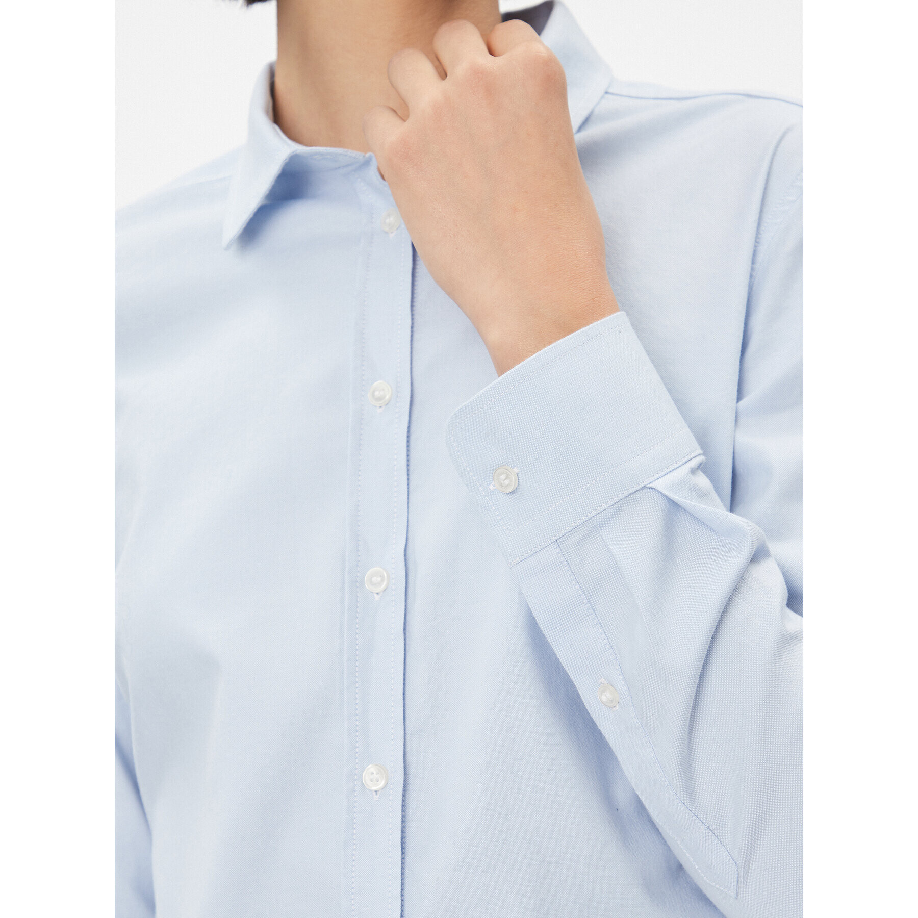 Gant Cămașă Slim Stretch Oxford 4300141 Albastru Slim Fit - Pled.ro