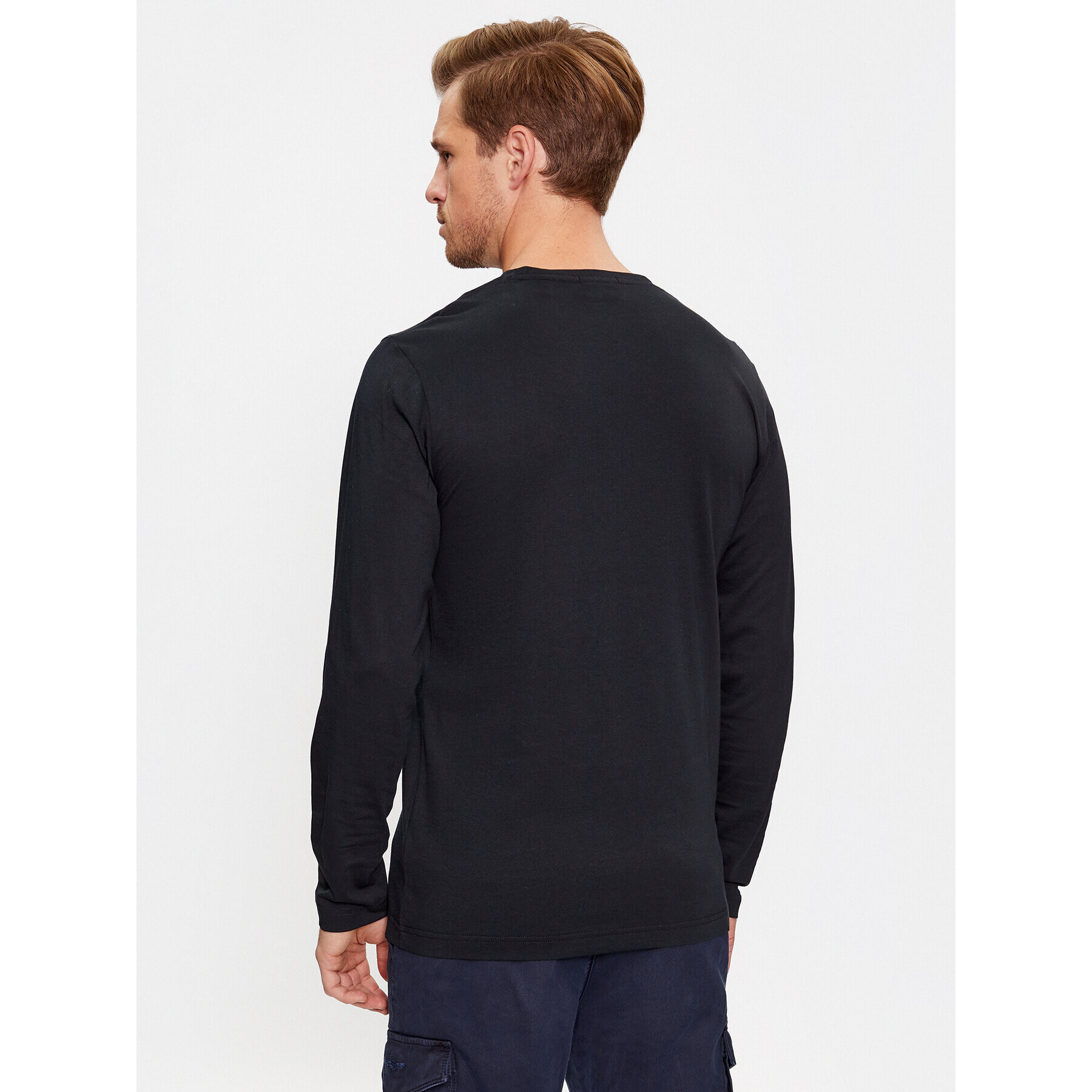 Gant Longsleeve Slim Archive Ls 2004057 Negru Slim Fit - Pled.ro