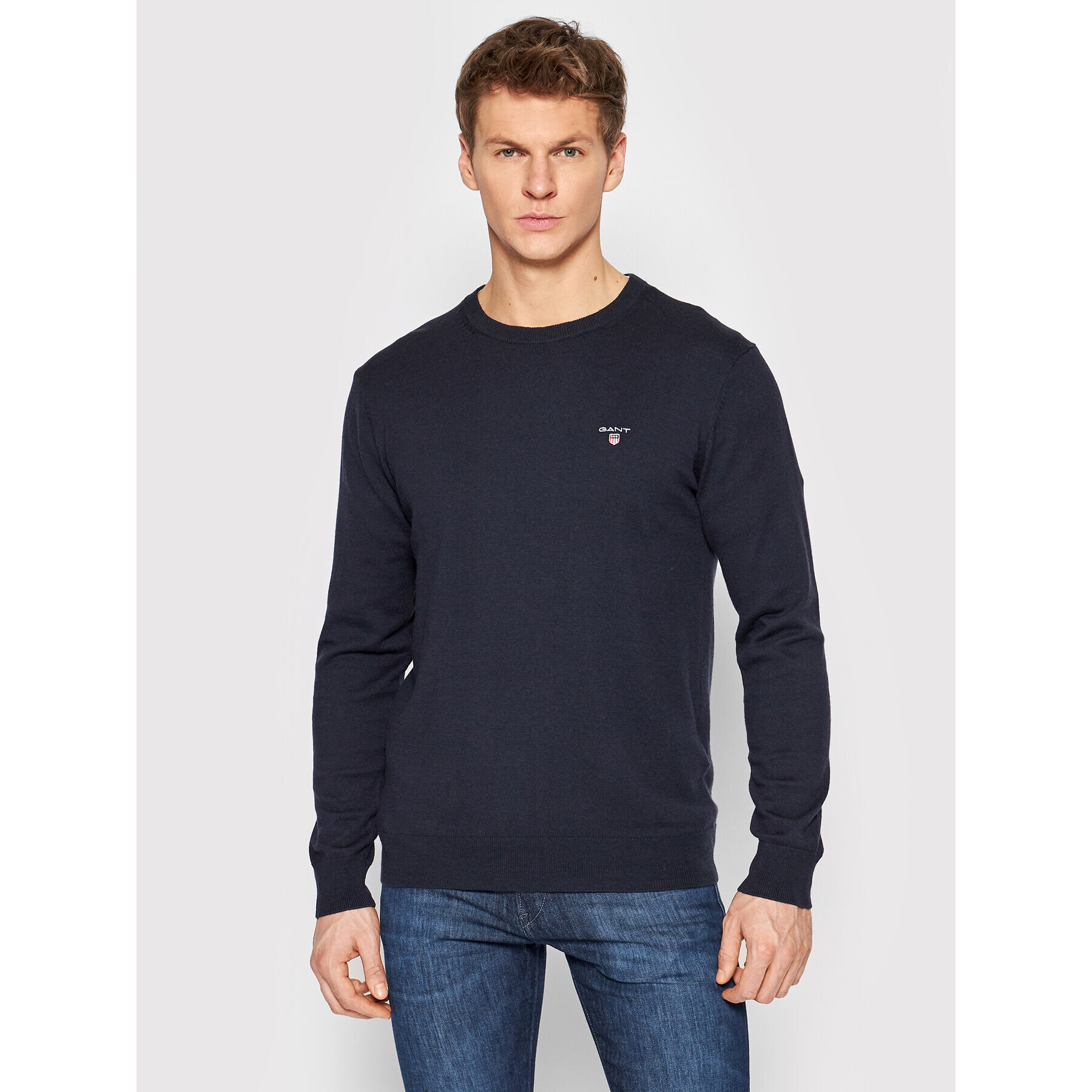 Gant Pulover 83101 Bleumarin Regular Fit - Pled.ro