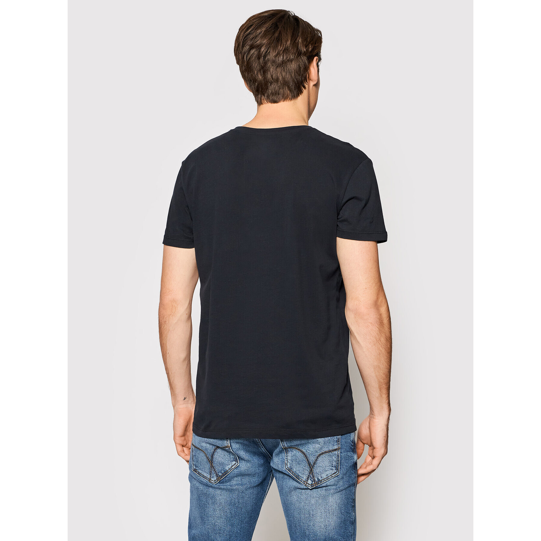 Gant Set 2 tricouri Essentials 901002118 Negru Regular Fit - Pled.ro