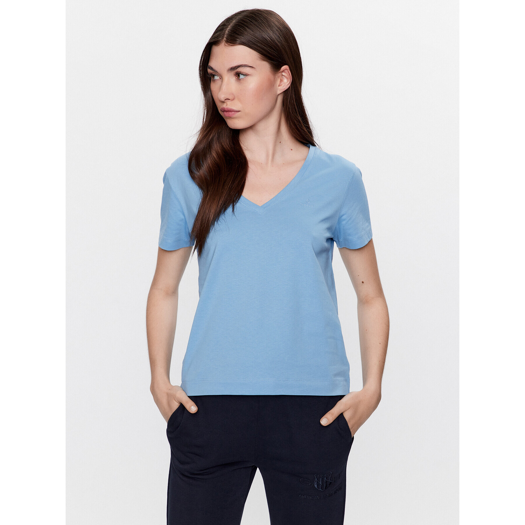 Gant Tricou 4200440 Albastru Regular Fit - Pled.ro