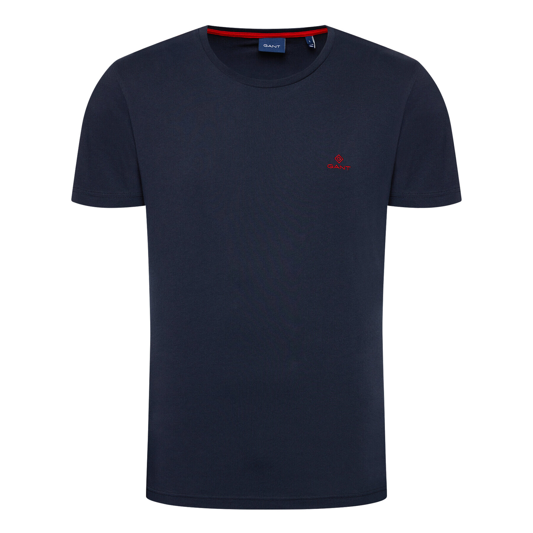 Gant Tricou Contrast Logo 2053004 Bleumarin Regular Fit - Pled.ro