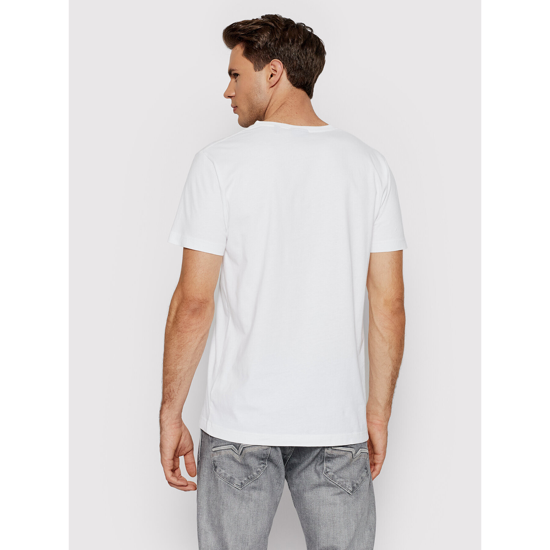 Gant Tricou Original 234104 Alb Slim Fit - Pled.ro