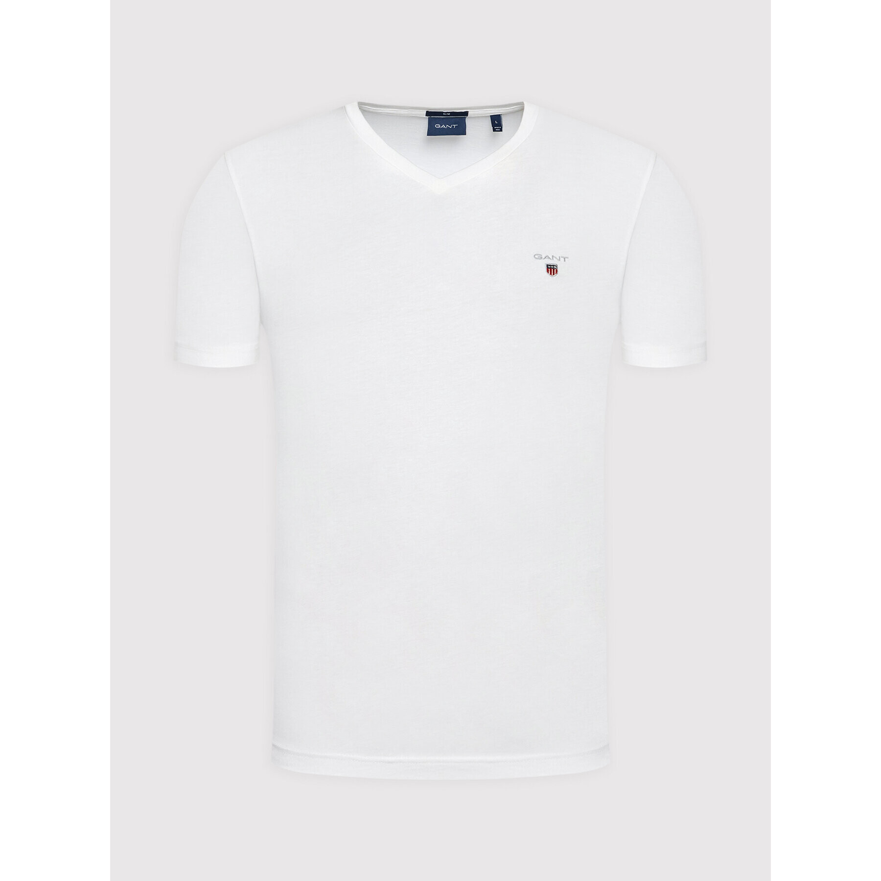 Gant Tricou Original 234104 Alb Slim Fit - Pled.ro