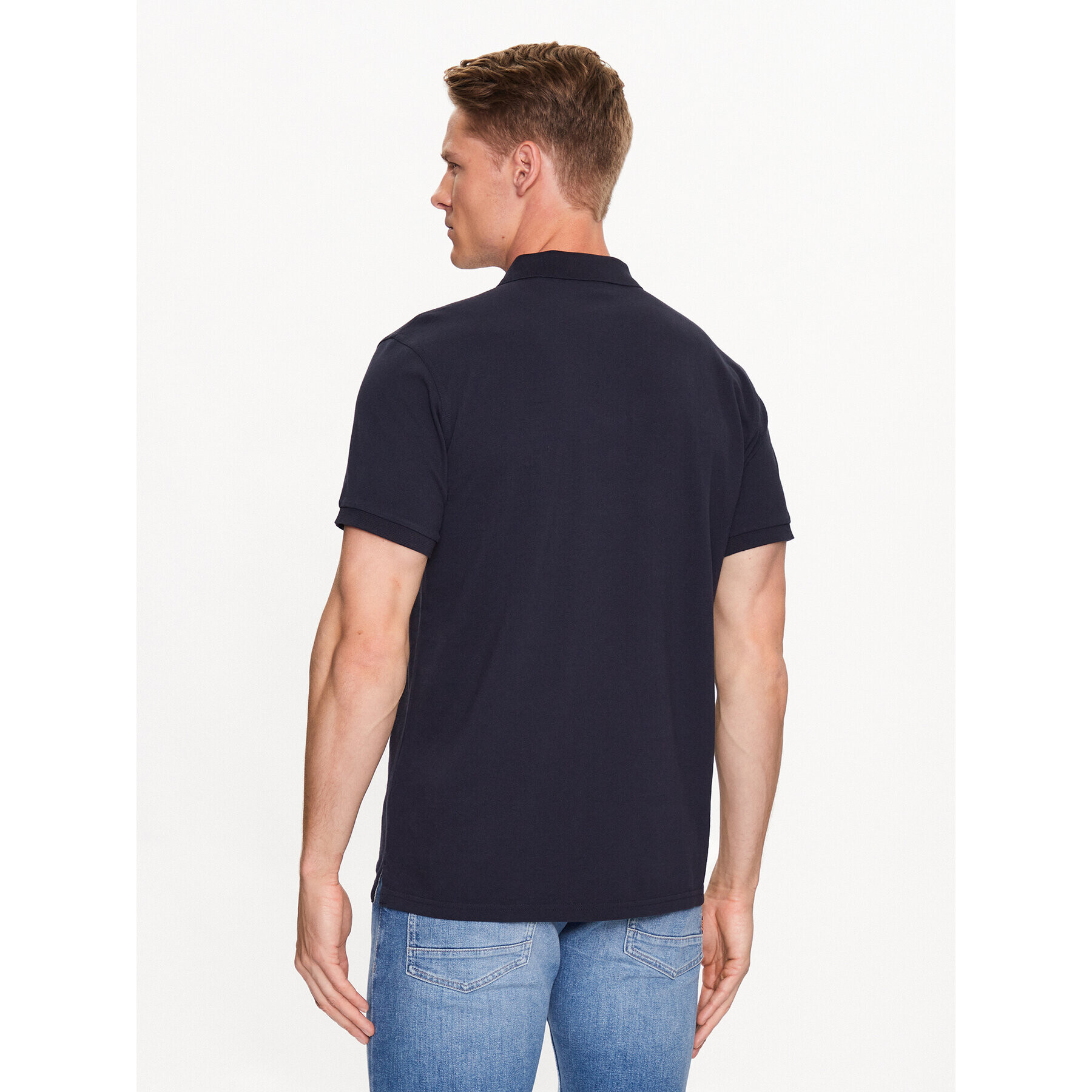 Gant Tricou polo Archive Shield 2002014 Albastru Regular Fit - Pled.ro