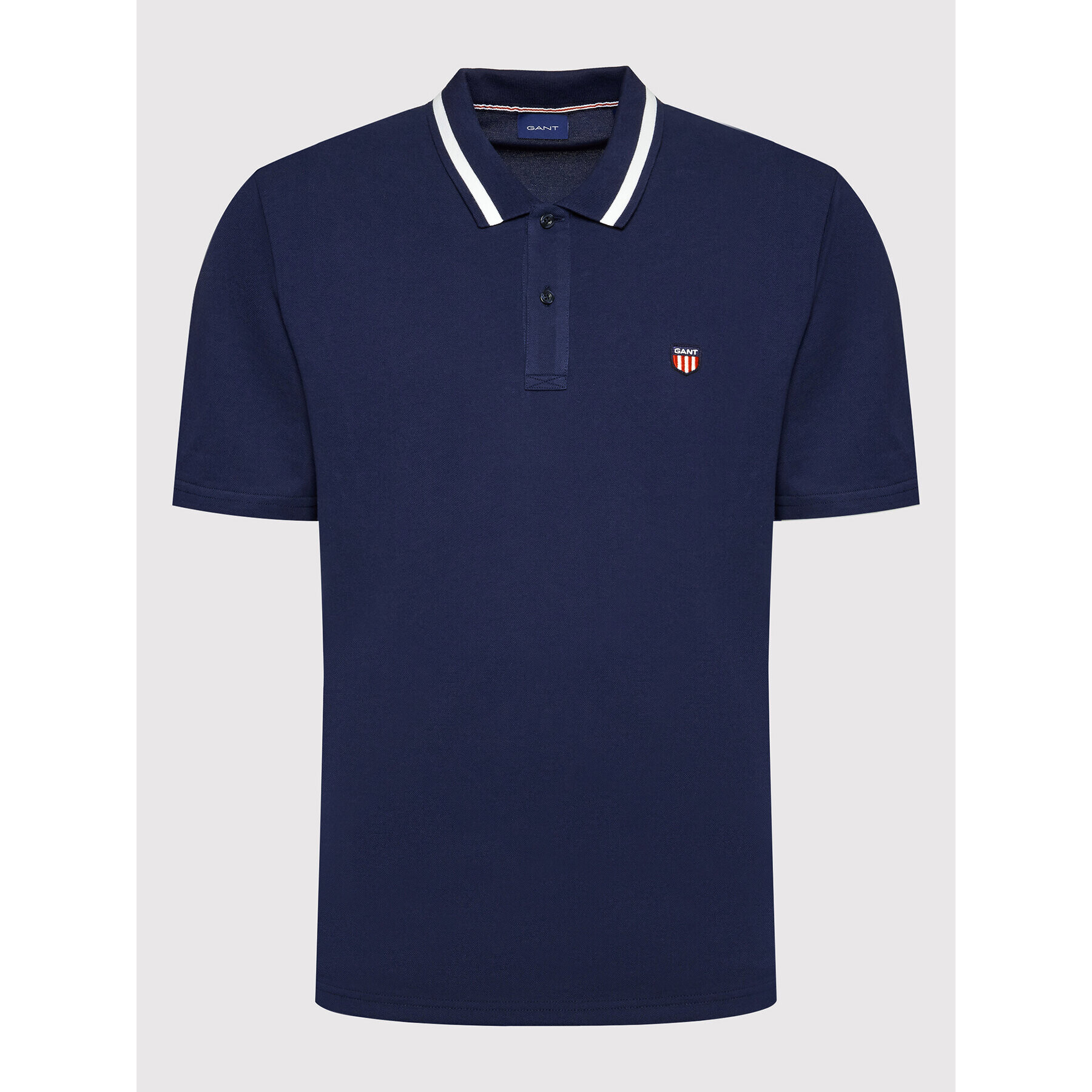 Gant Tricou polo D1 Retro Shield 2002015 Bleumarin Regular Fit - Pled.ro