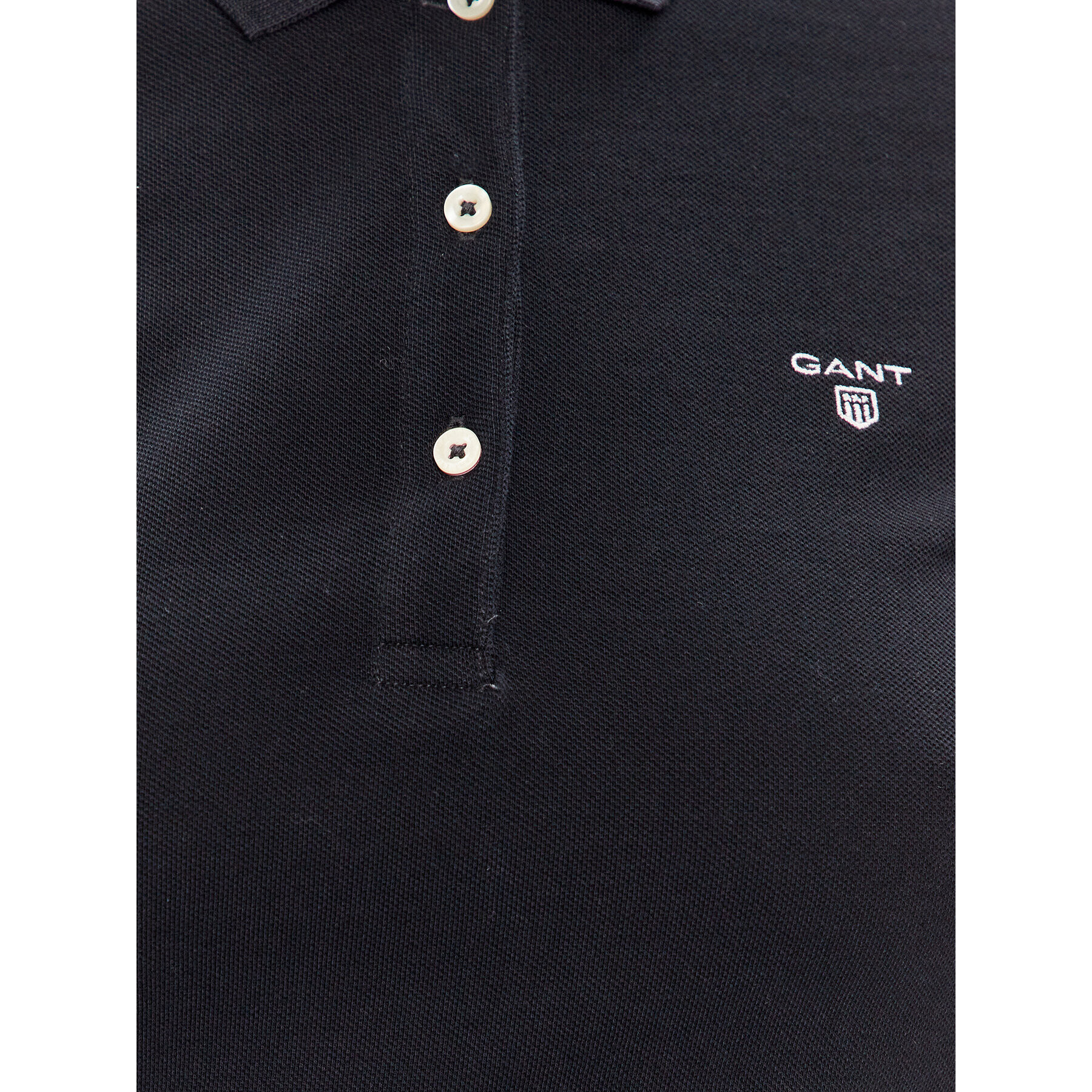 Gant Tricou polo Summer Pique 409504 Negru Regular Fit - Pled.ro