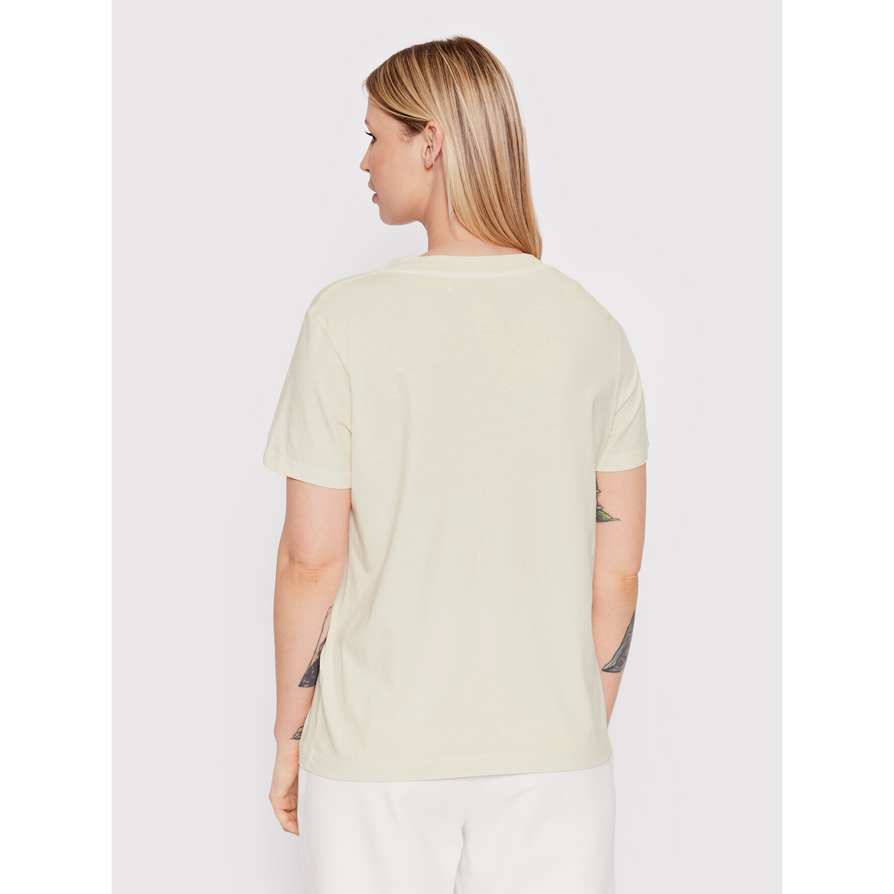 Gant Tricou Quadrat Logo 4203478 Bej Regular Fit - Pled.ro