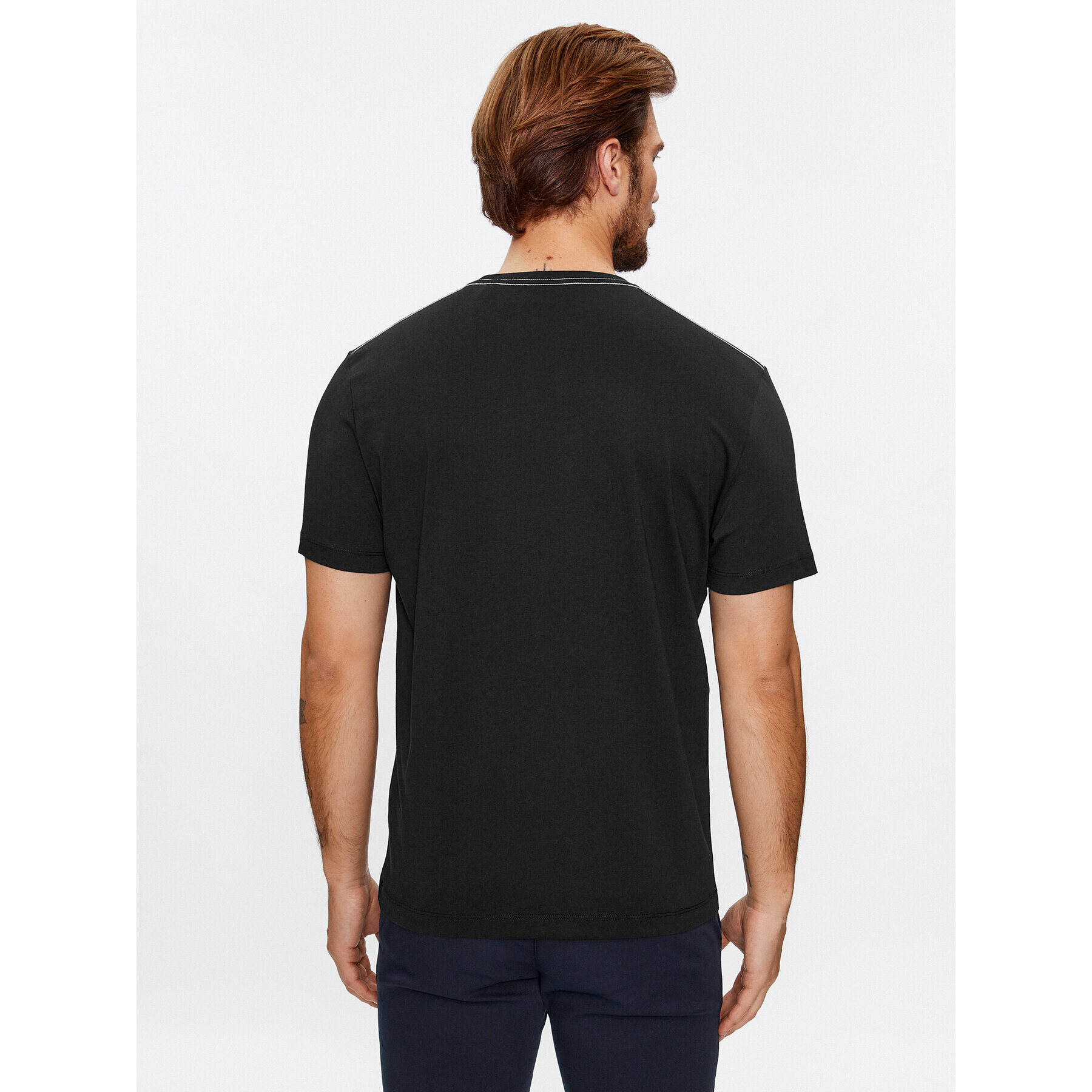 Gant Tricou Reg Archive Shield Emb Ss 2067004 Negru Regular Fit - Pled.ro