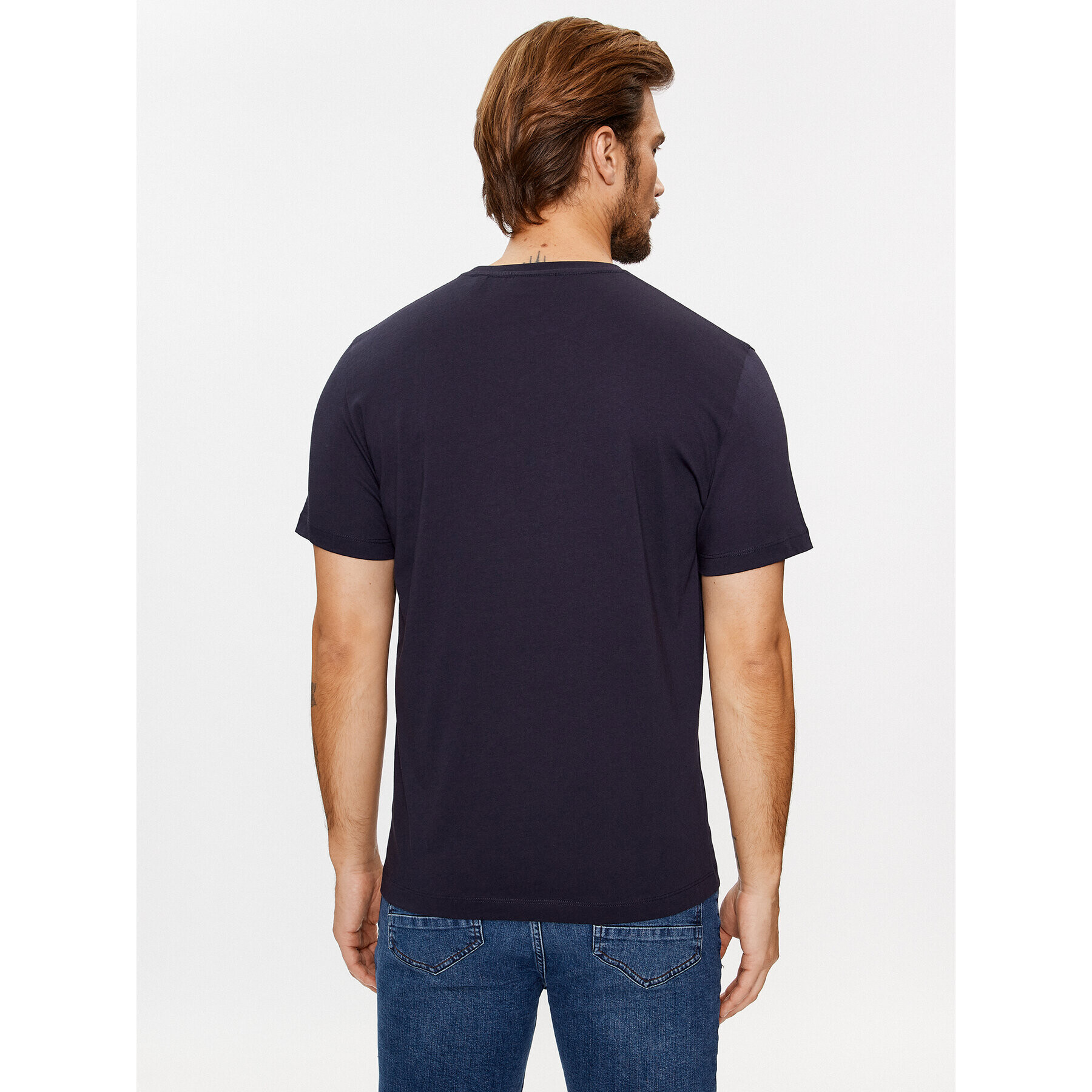 Gant Tricou Reg Shield Ss 2003184 Bleumarin Regular Fit - Pled.ro