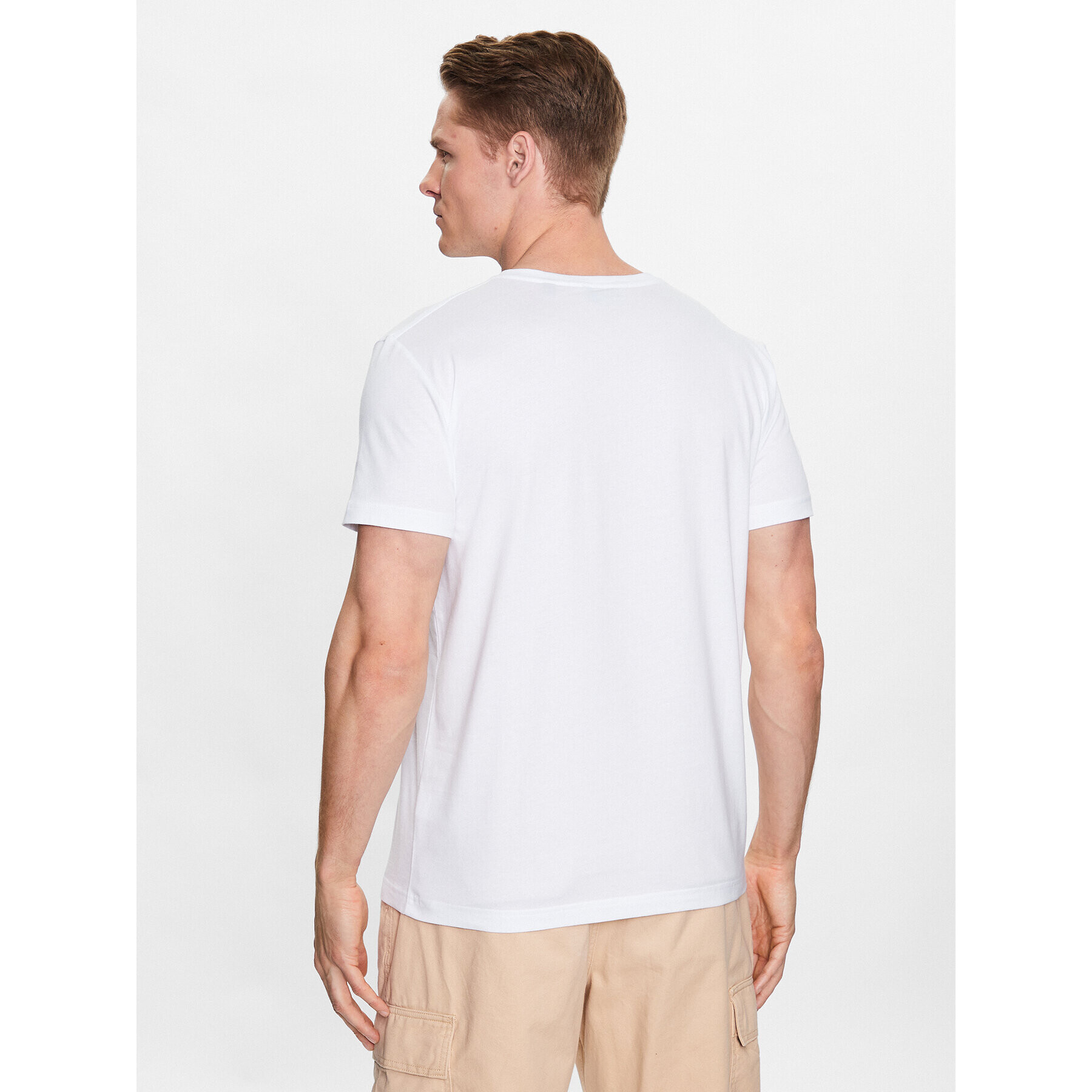 Gant Tricou Shield 2003023 Alb Regular Fit - Pled.ro