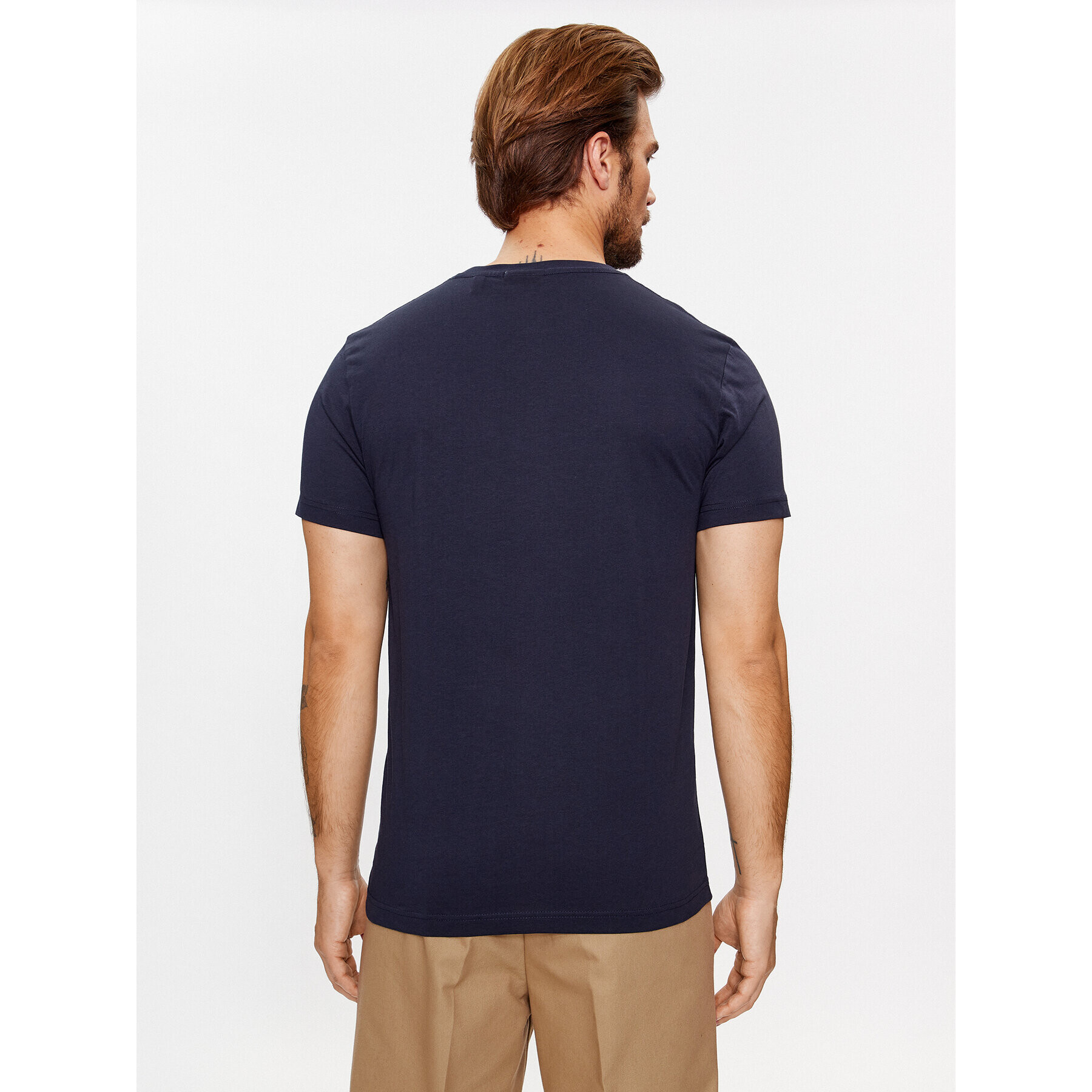 Gant Tricou Slim Shield Ss 2003185 Bleumarin Slim Fit - Pled.ro