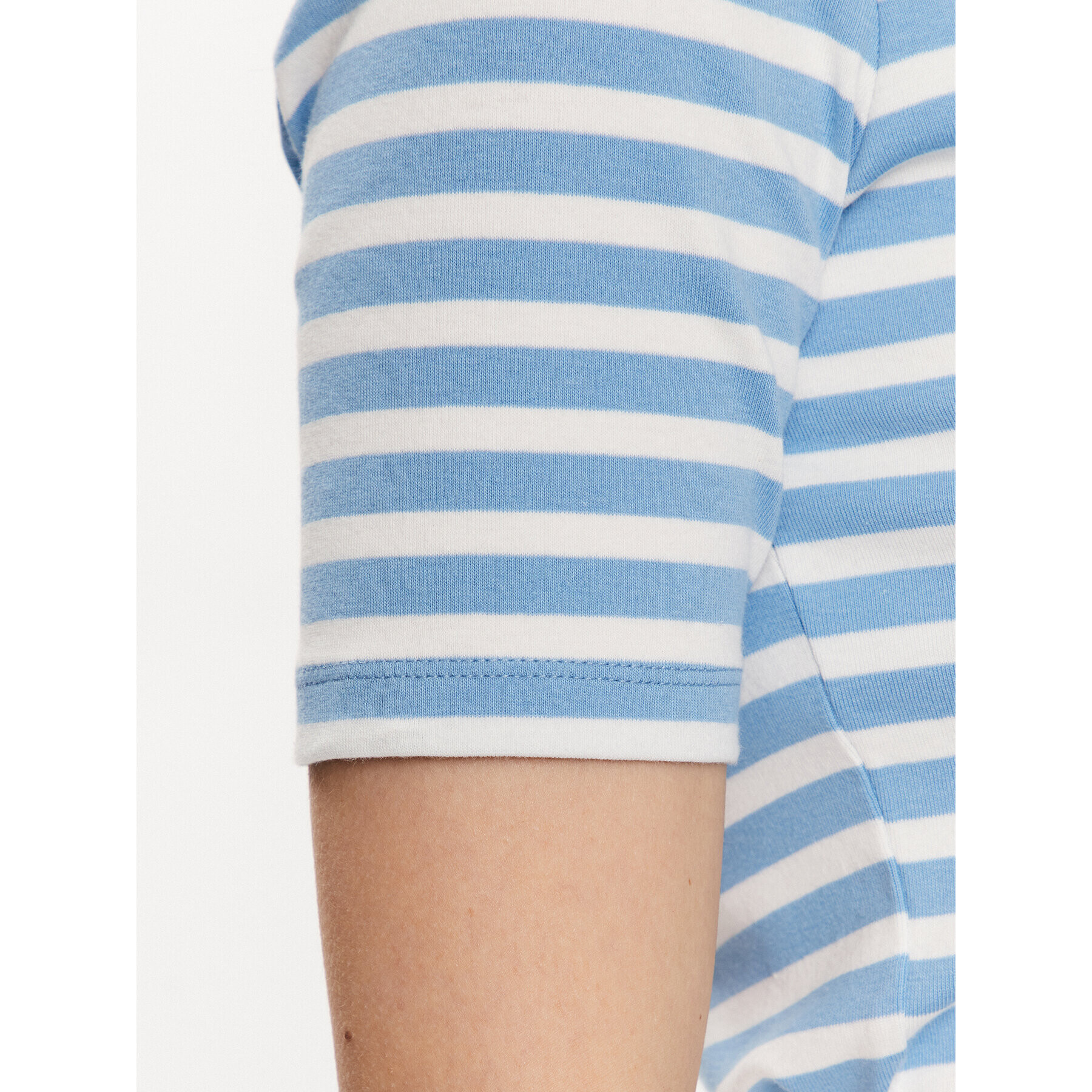 Gant Tricou Striped 4203432 Albastru Slim Fit - Pled.ro