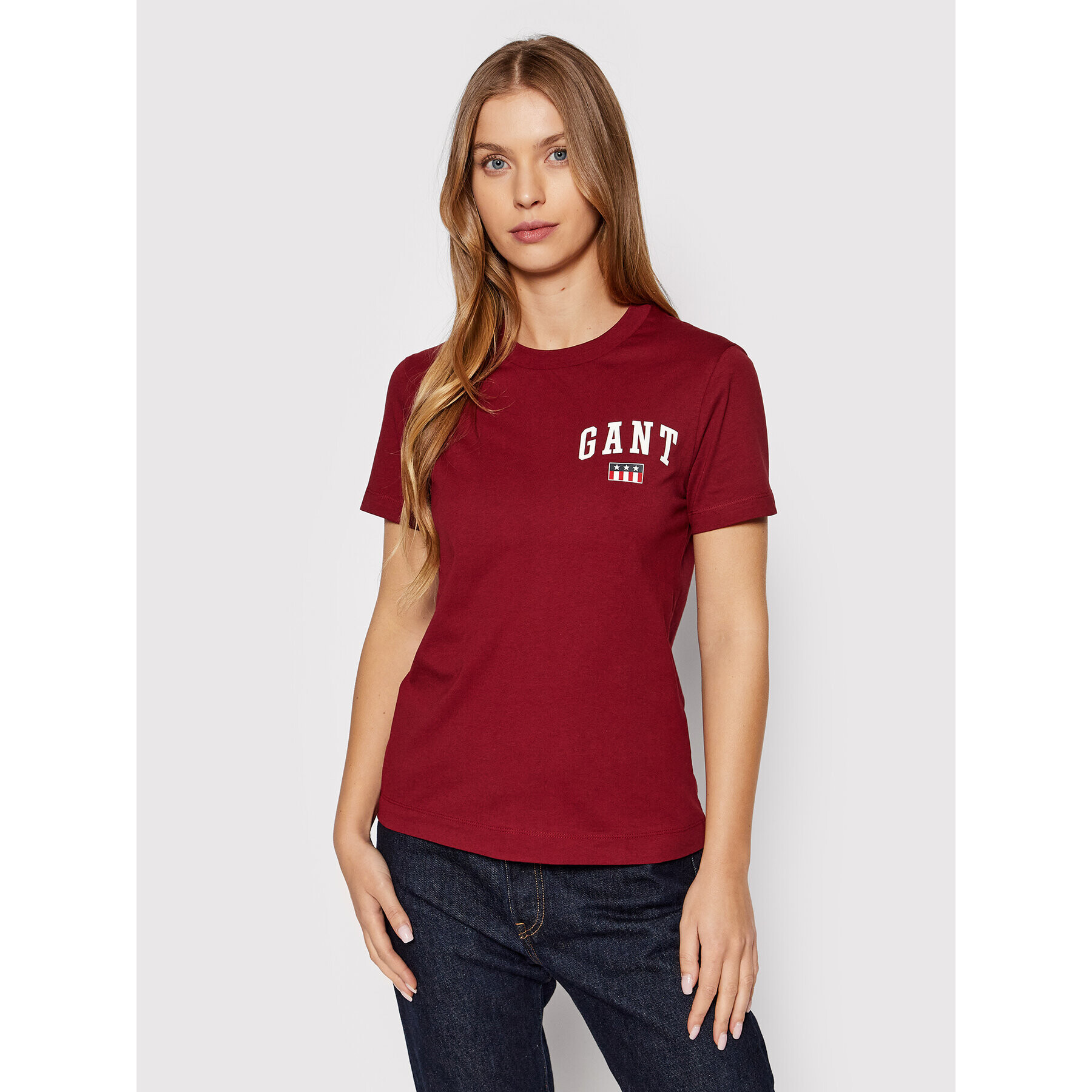 Gant Tricou Tag 4200220 Vișiniu Regular Fit - Pled.ro