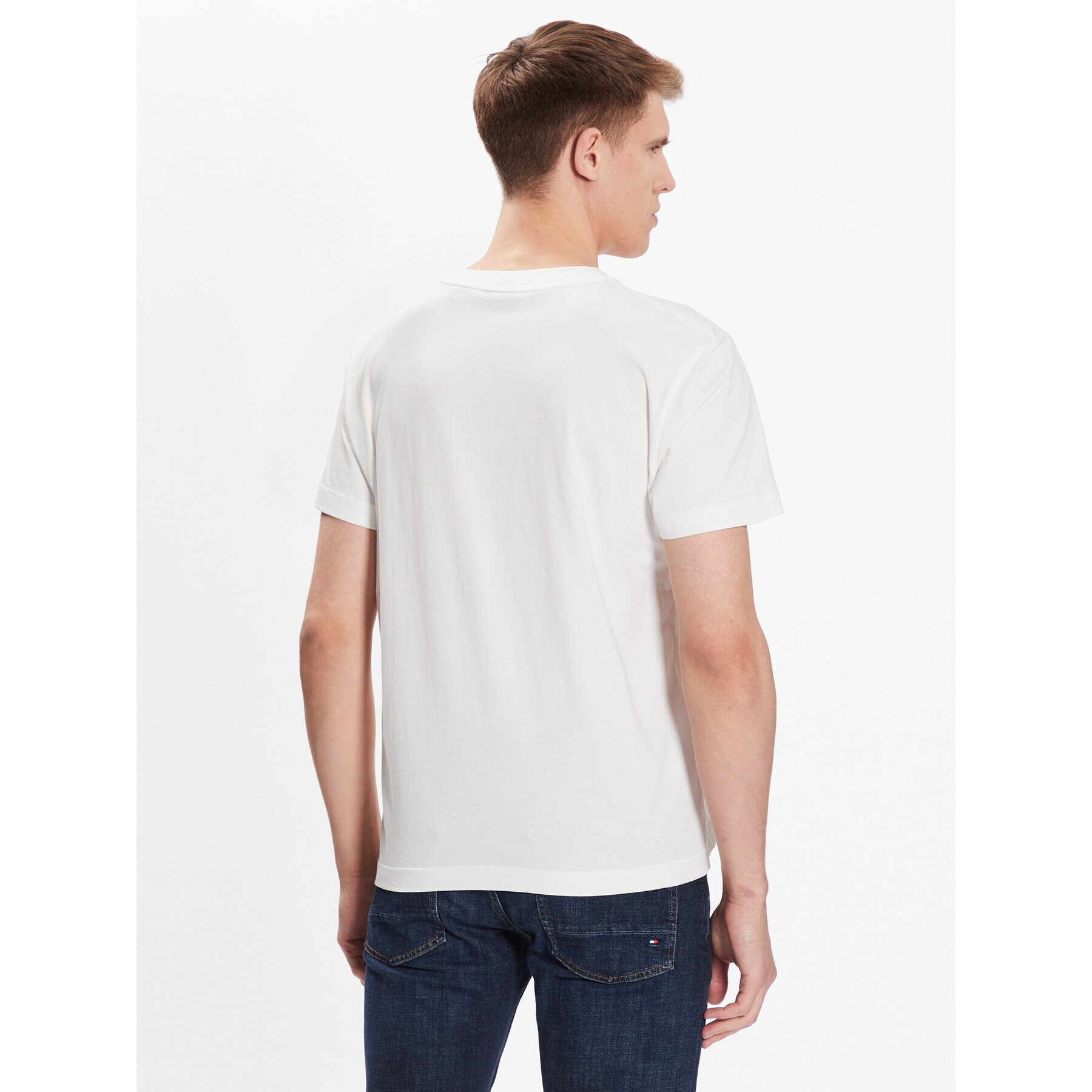 Gant Tricou Tonal Shield 2003140 Alb Regular Fit - Pled.ro