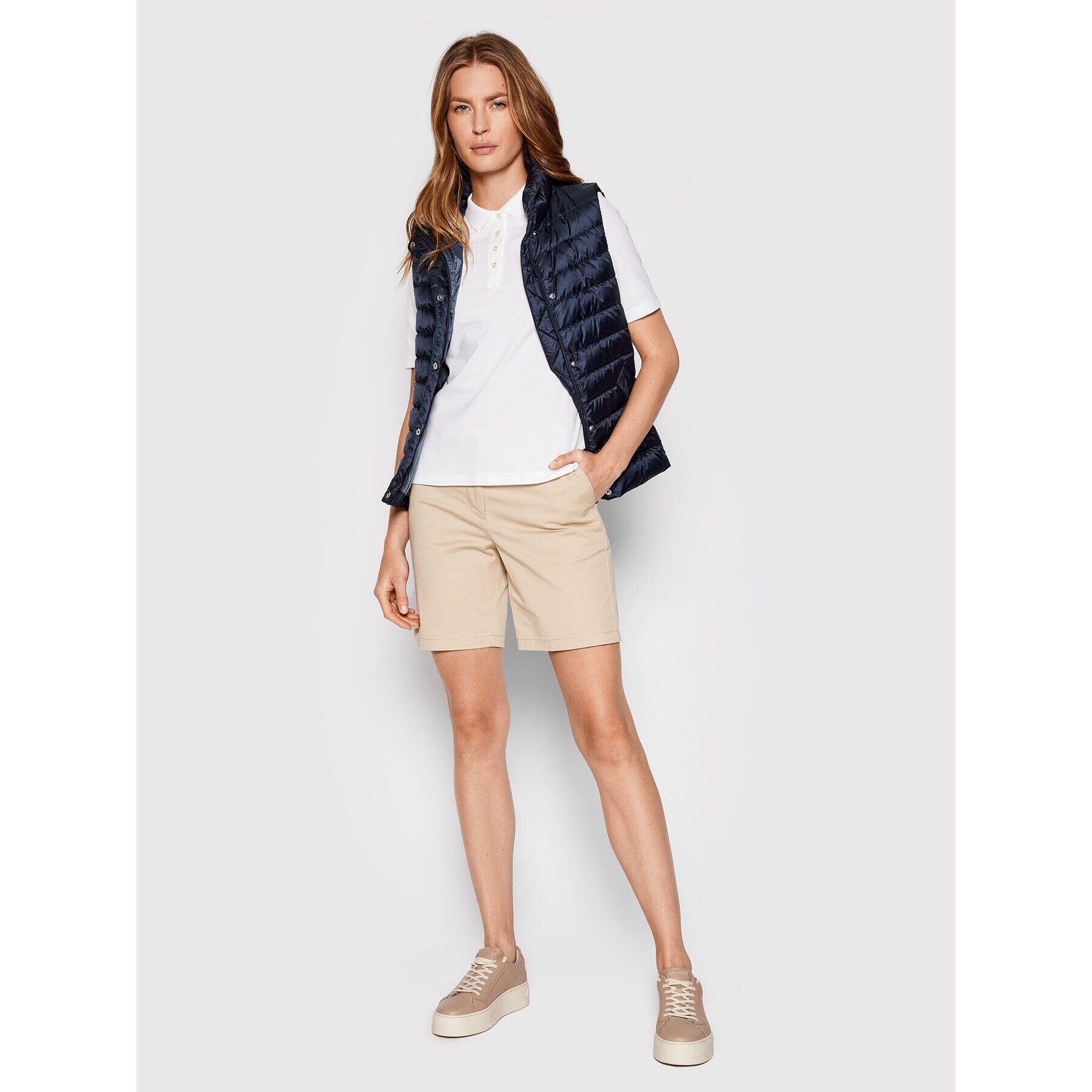 Gant Vestă Light Down Gilet 4700210 Bleumarin Regular Fit - Pled.ro