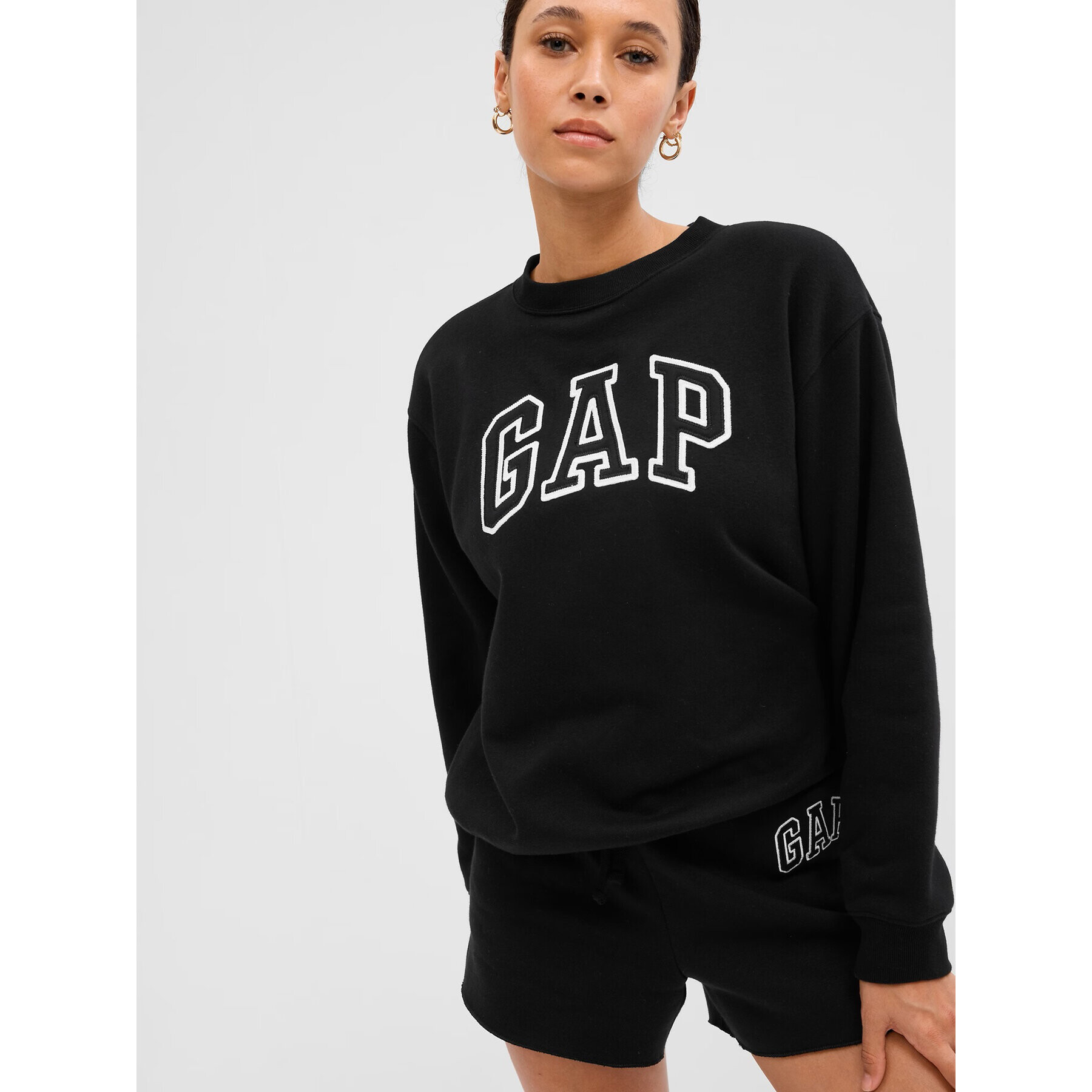 Gap Bluză 554936-10 Negru Regular Fit - Pled.ro