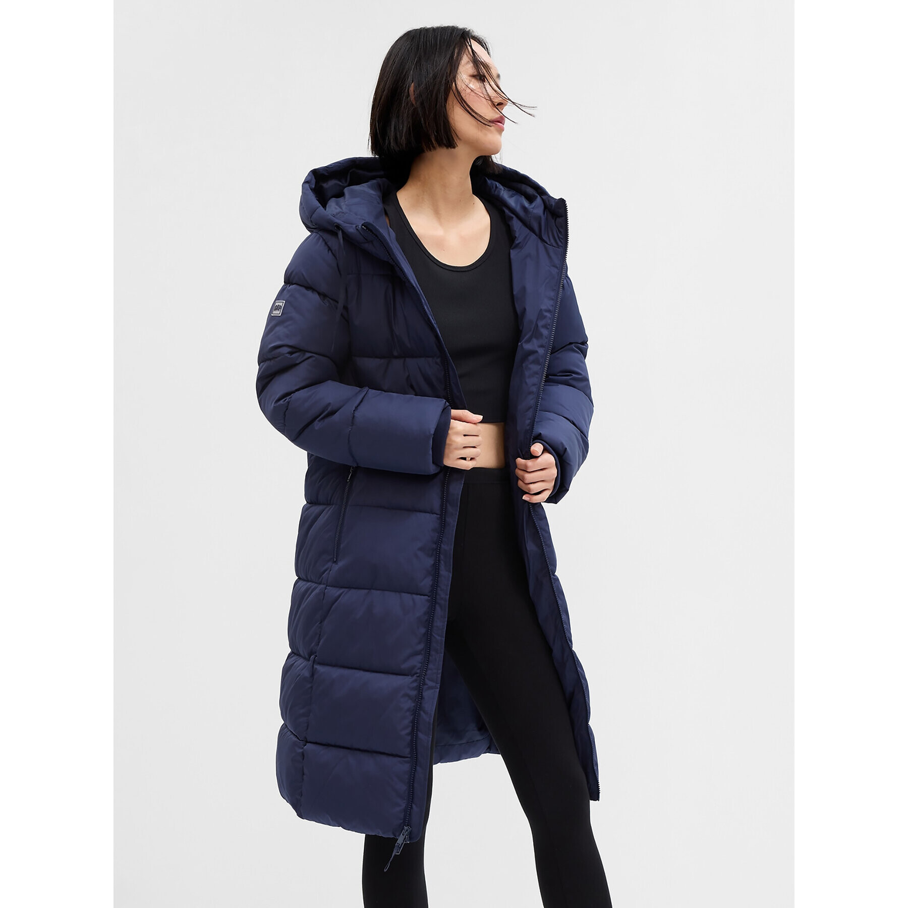 Gap Geacă din puf 724329-00 Bleumarin Regular Fit - Pled.ro