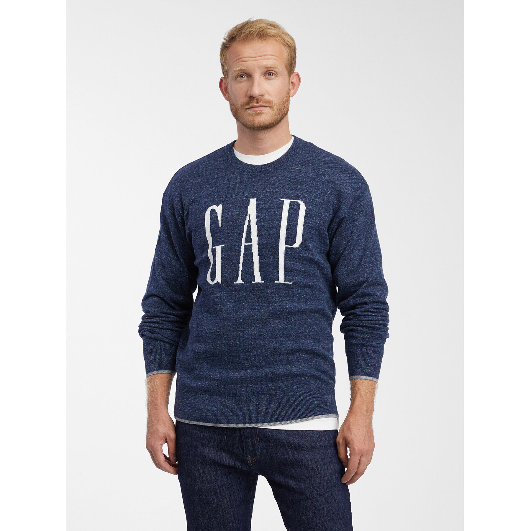 Gap Pulover 724378-00 Bleumarin Regular Fit - Pled.ro