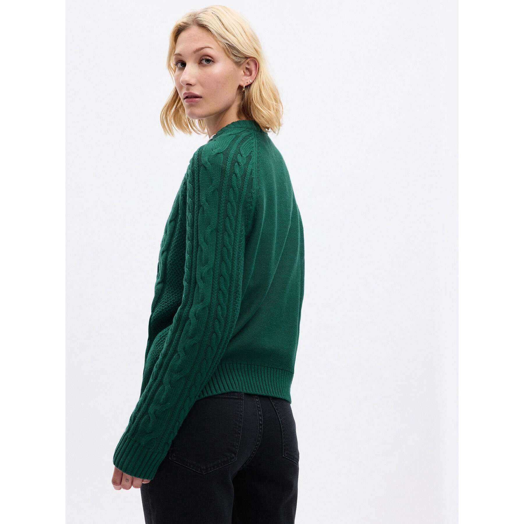 Gap Pulover 815140-04 Verde Regular Fit - Pled.ro