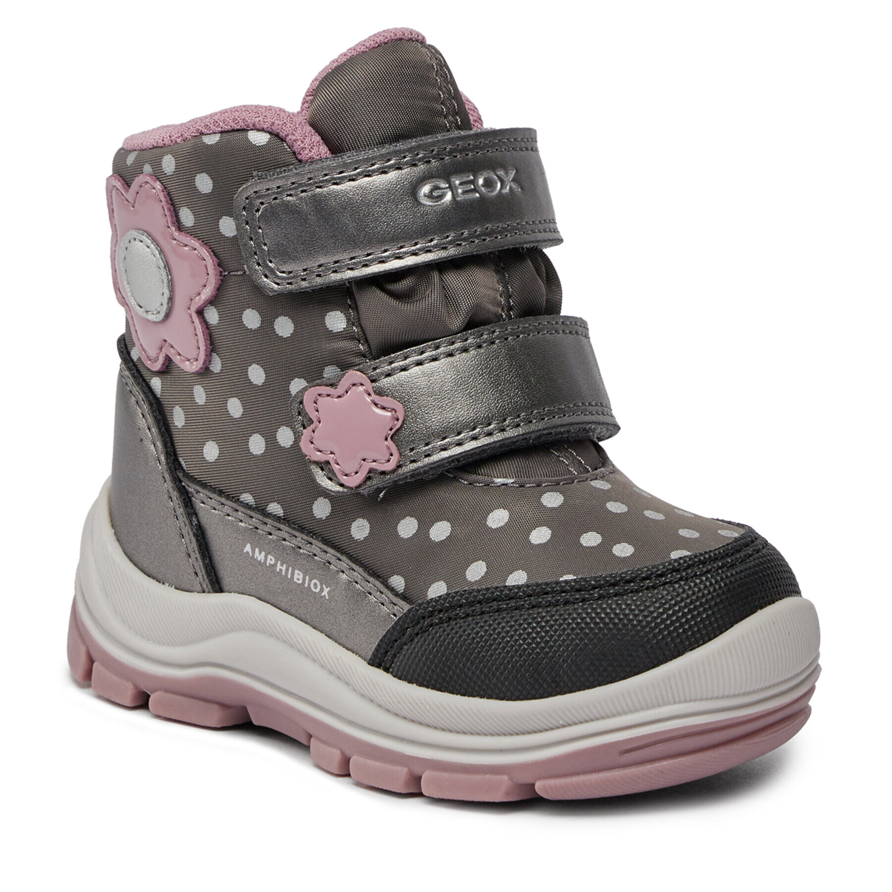 Geox Cizme de zăpadă B Flanfil Girl B Abx B363WB 0MNNF C0952 M Gri - Pled.ro