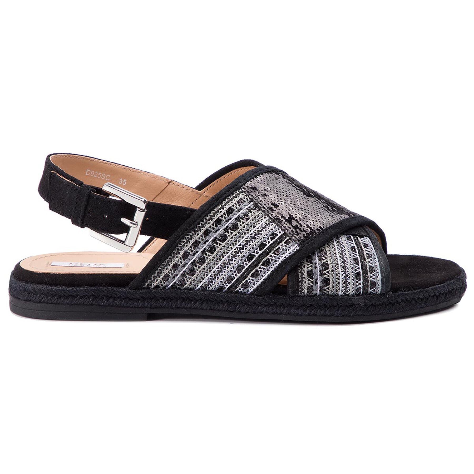 Geox Espadrile D Kolleen C D925SC 0DS21 C9999 Negru - Pled.ro