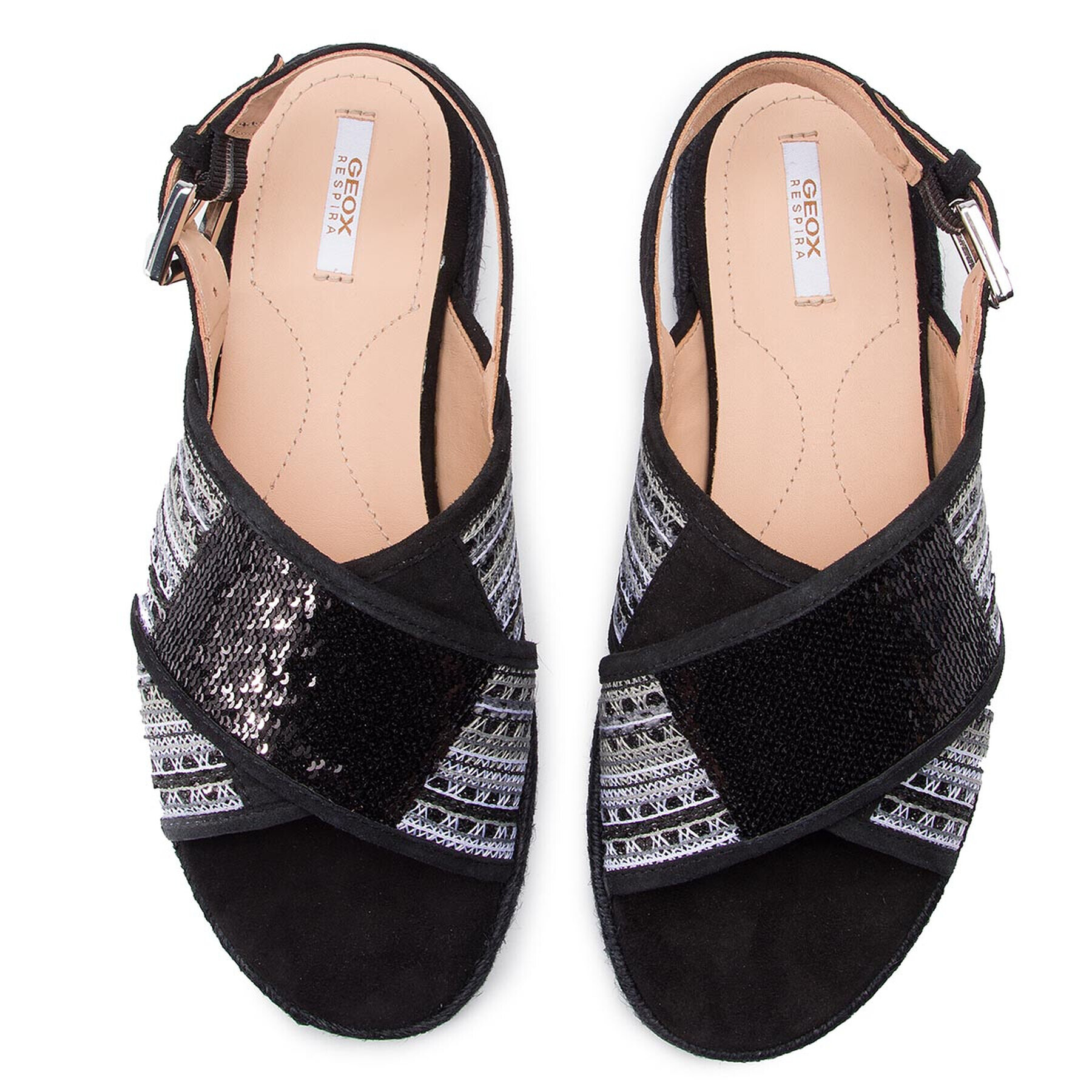 Geox Espadrile D Kolleen C D925SC 0DS21 C9999 Negru - Pled.ro